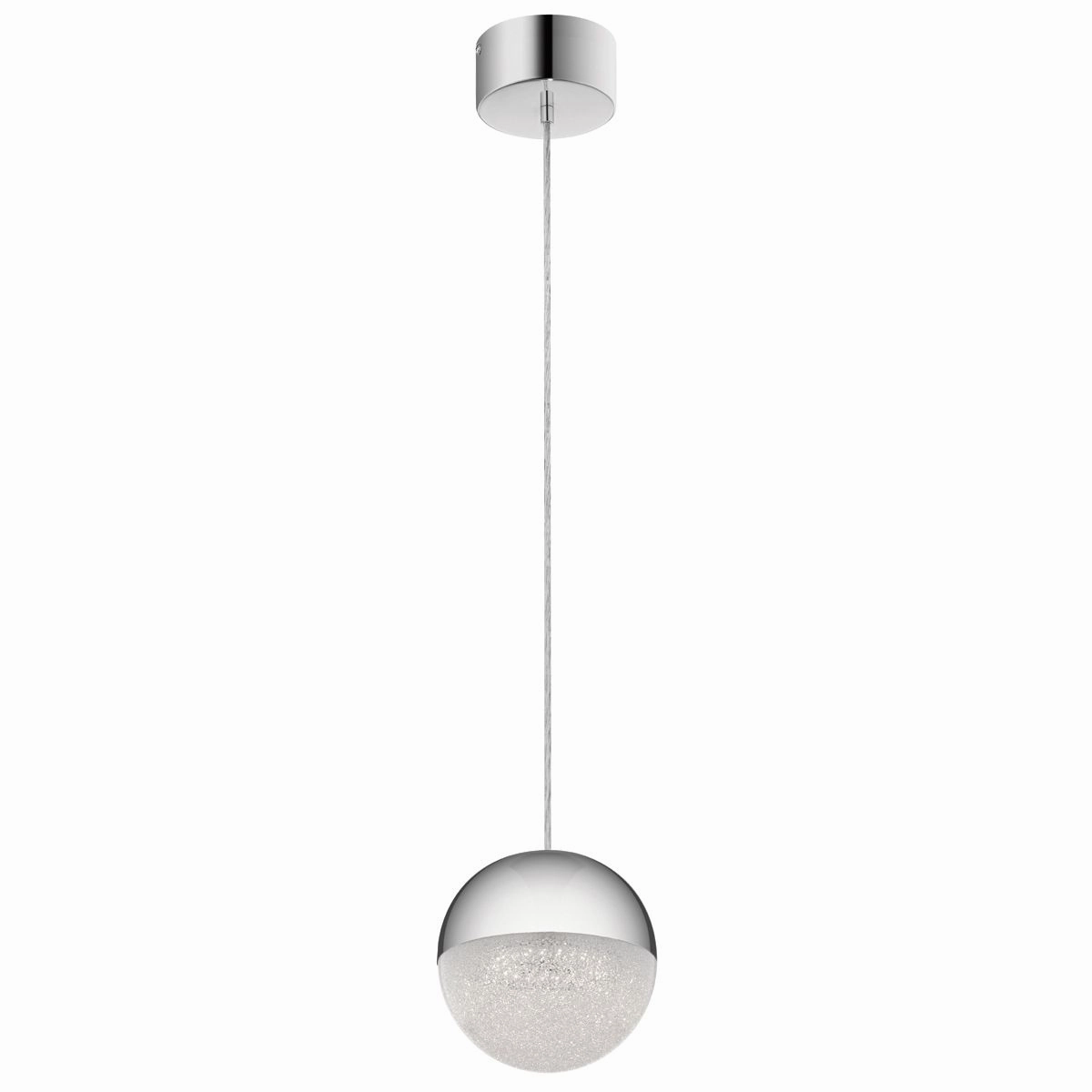 Moonlit LED Mini Chrome Ceiling Pendant Light flush mount ceiling fixture