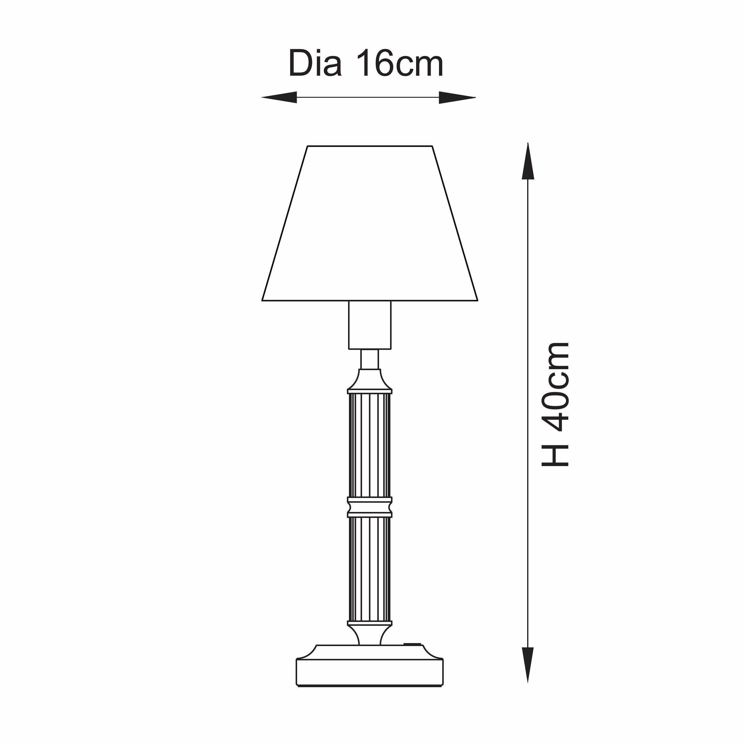 Morton Rechargeable Table Lamp & Zigzag 16cm Cotswold Green Shade