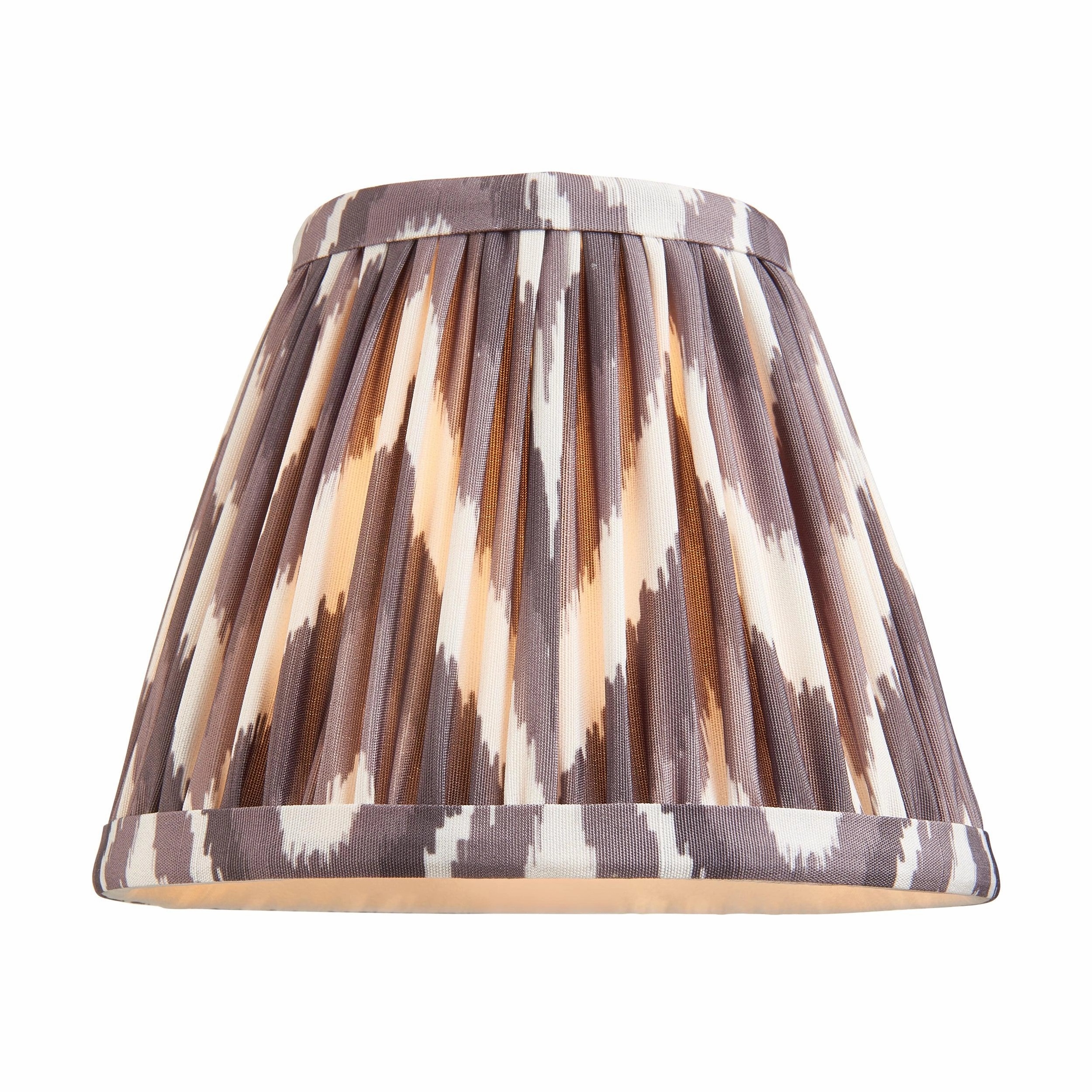Morton Rechargeable Table Lamp & Zigzag 16cm Pearl Grey Shade
