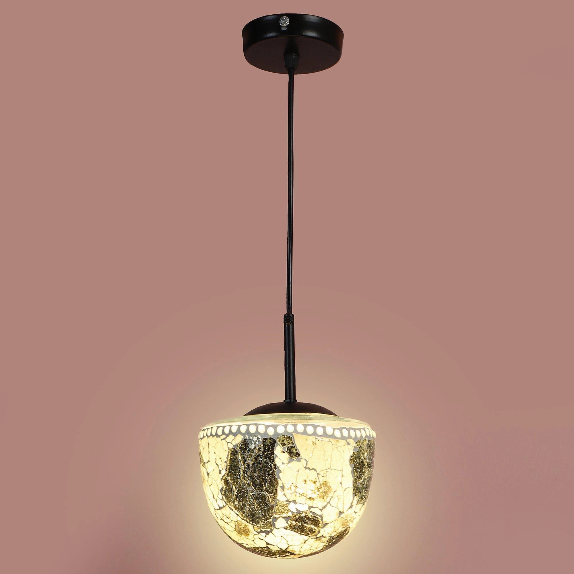 Multicolour  Metal Single Hanging Light