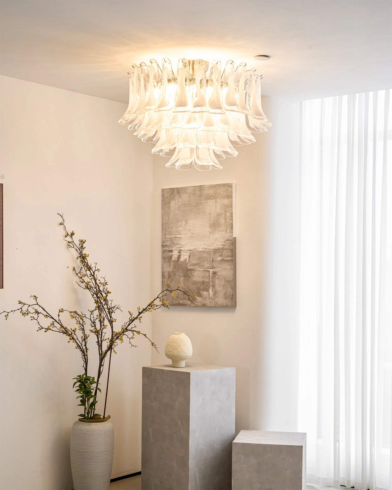 Murano Petal Ceiling Light