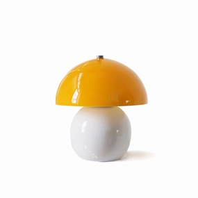 Mushroom Ceramic Built-in Battery Table Lamp weatherproof outdoor lamp