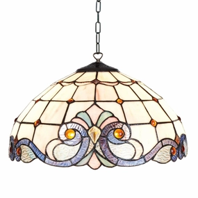 Newcastle Tiffany Ceiling Light, single bulb fitting recessed ceiling spot lamp