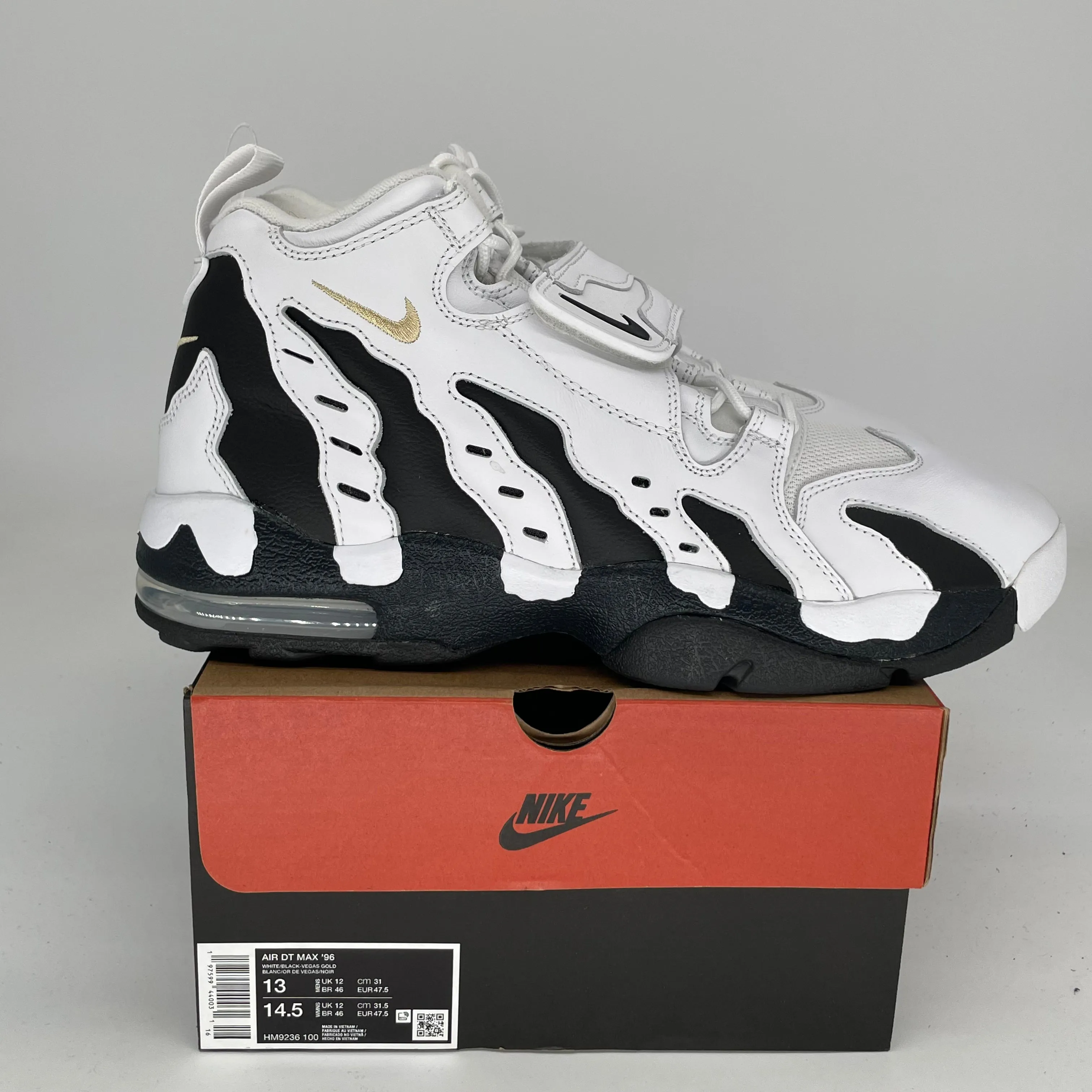 NIKE AIR DT MAX 96 COLORADO AWAY WHITE BLACK SIZE 13 HM9236-100
