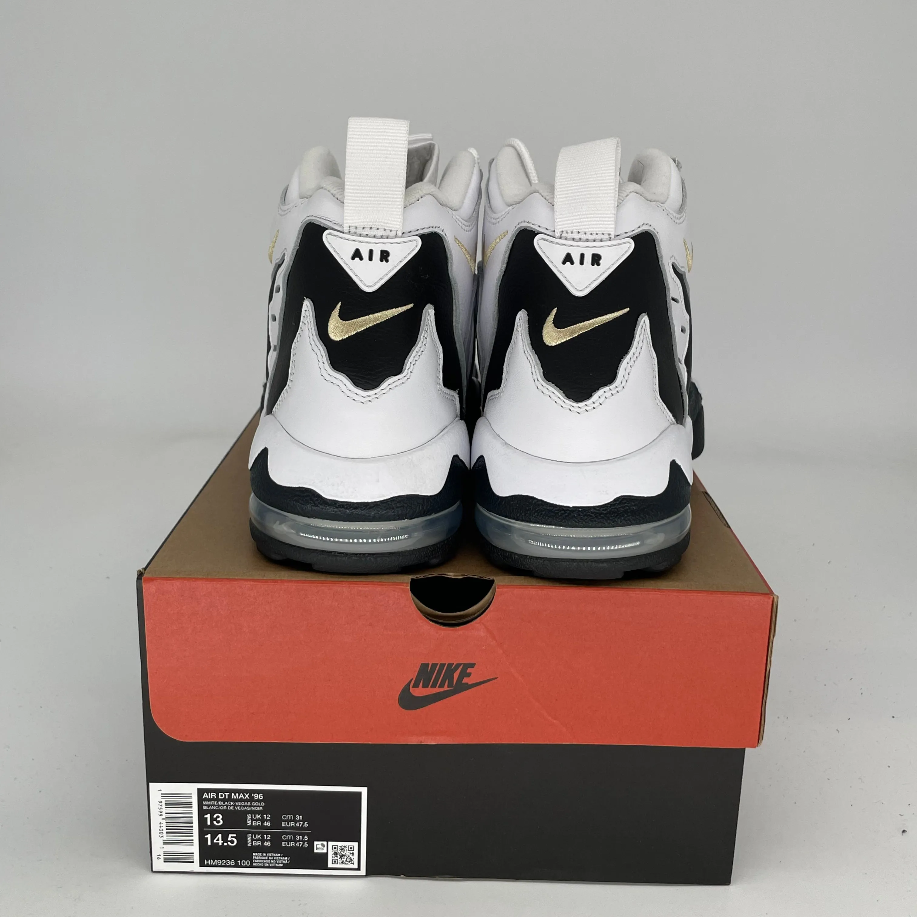 NIKE AIR DT MAX 96 COLORADO AWAY WHITE BLACK SIZE 13 HM9236-100