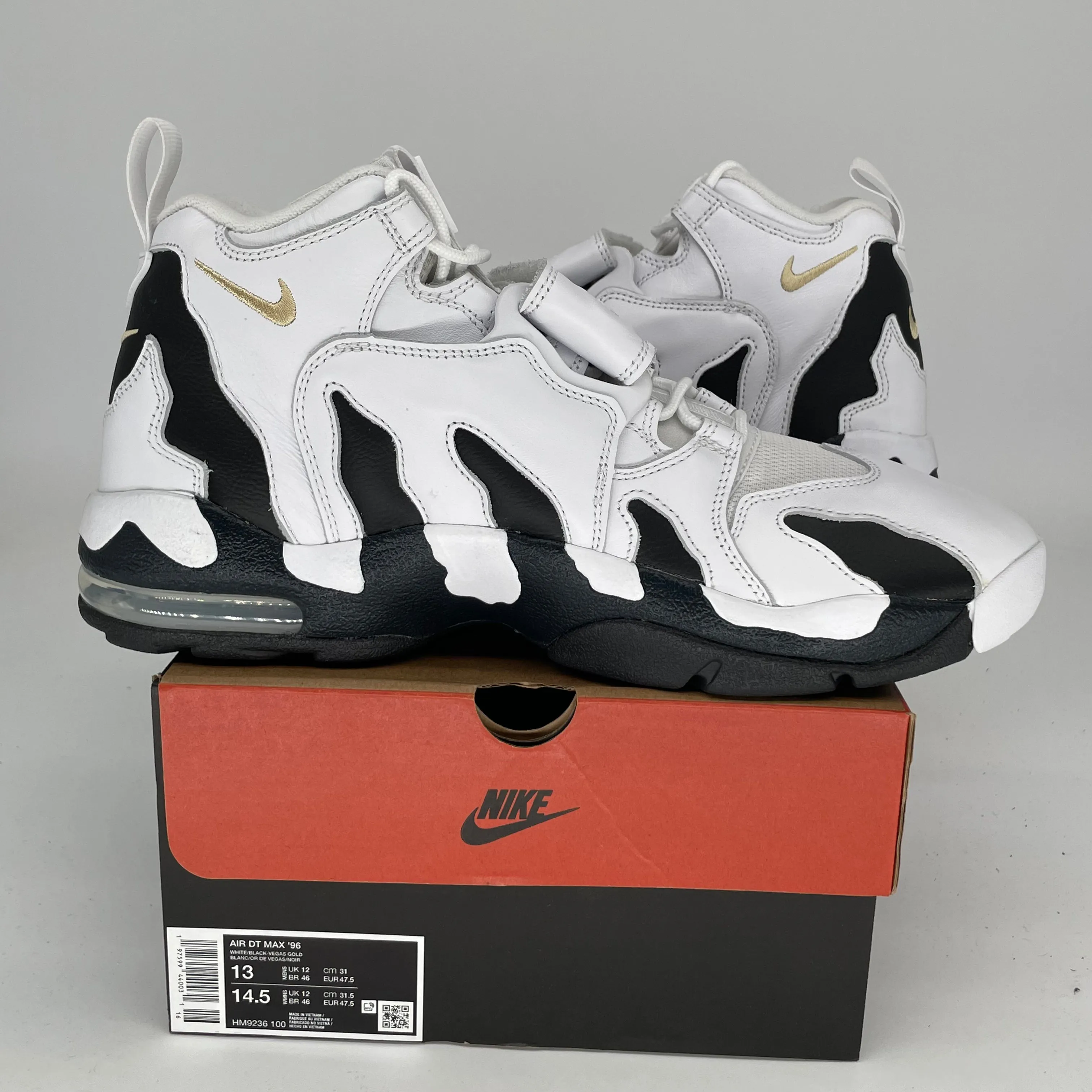 NIKE AIR DT MAX 96 COLORADO AWAY WHITE BLACK SIZE 13 HM9236-100
