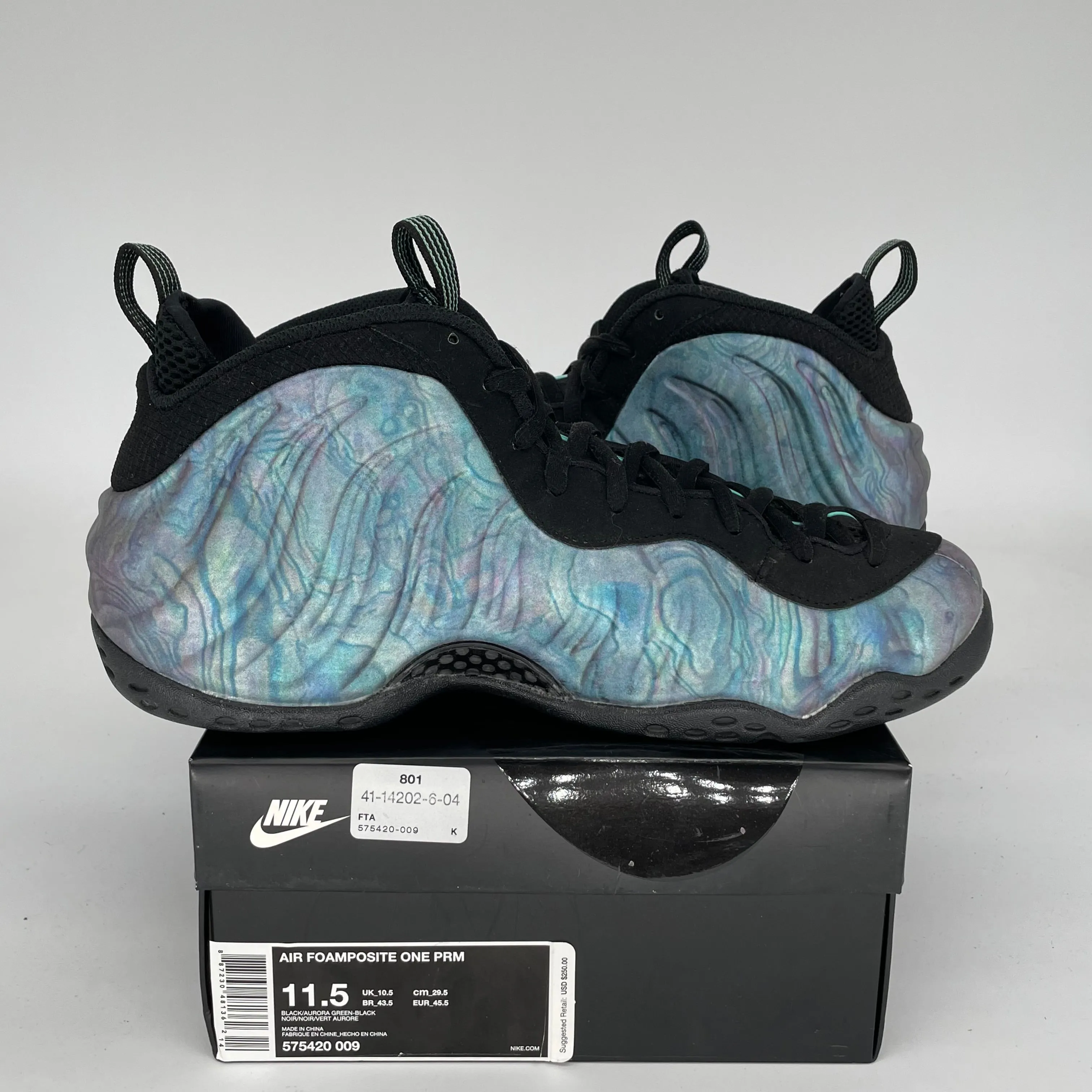 NIKE AIR FOAMPOSITE ONE ABALONE SIZE 11.5 575420-009