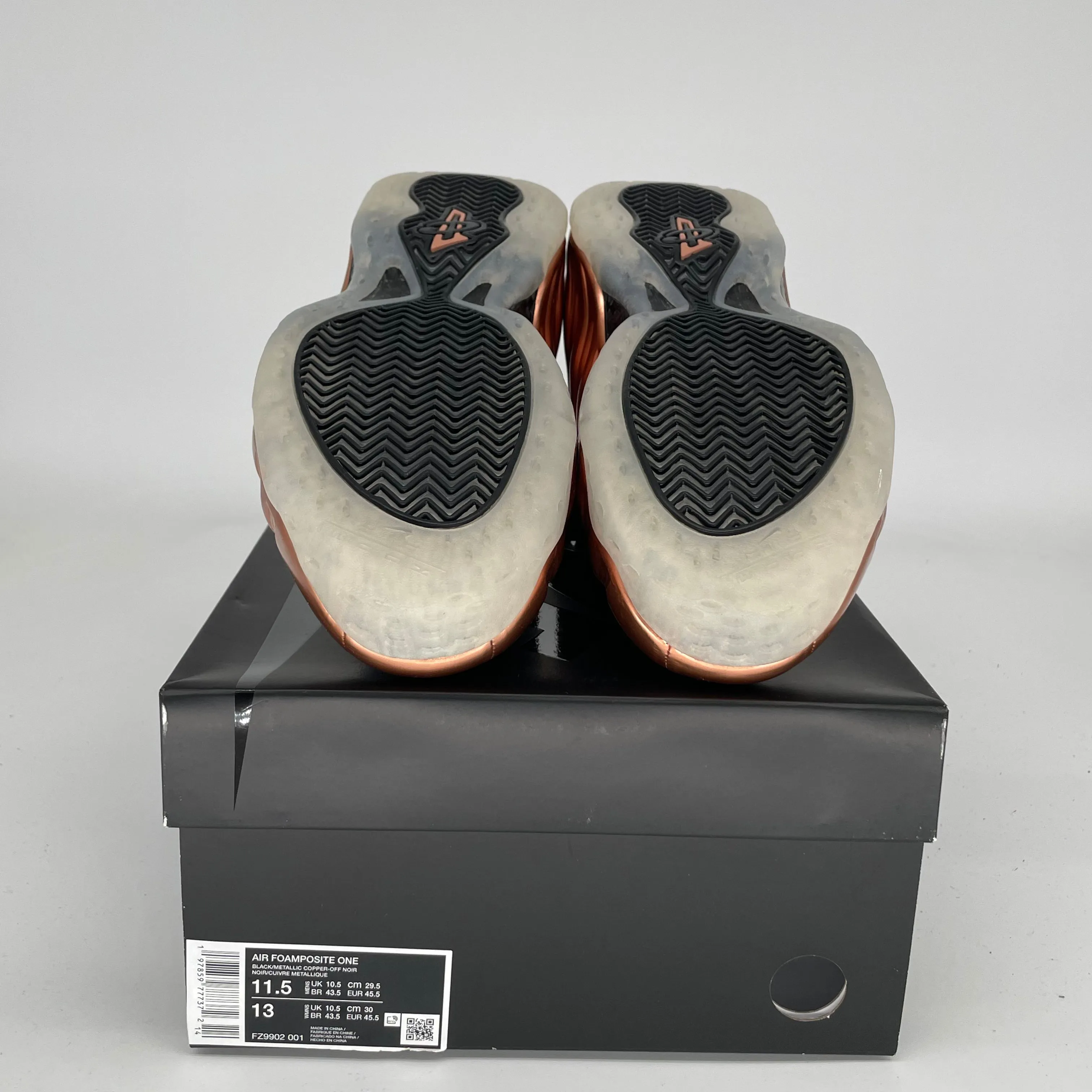 NIKE AIR FOAMPOSITE ONE COPPER SIZE 11.5 FZ9902-001
