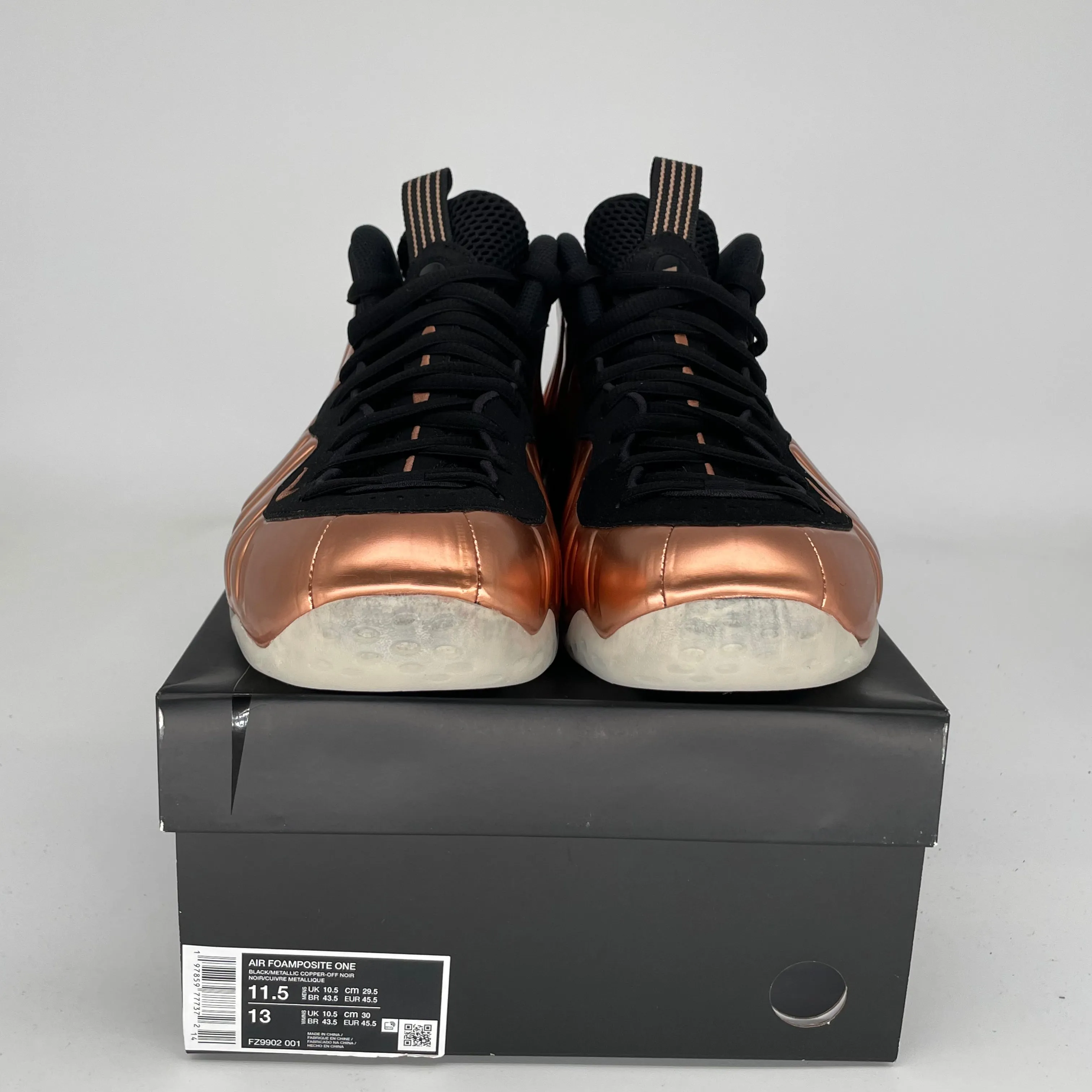 NIKE AIR FOAMPOSITE ONE COPPER SIZE 11.5 FZ9902-001