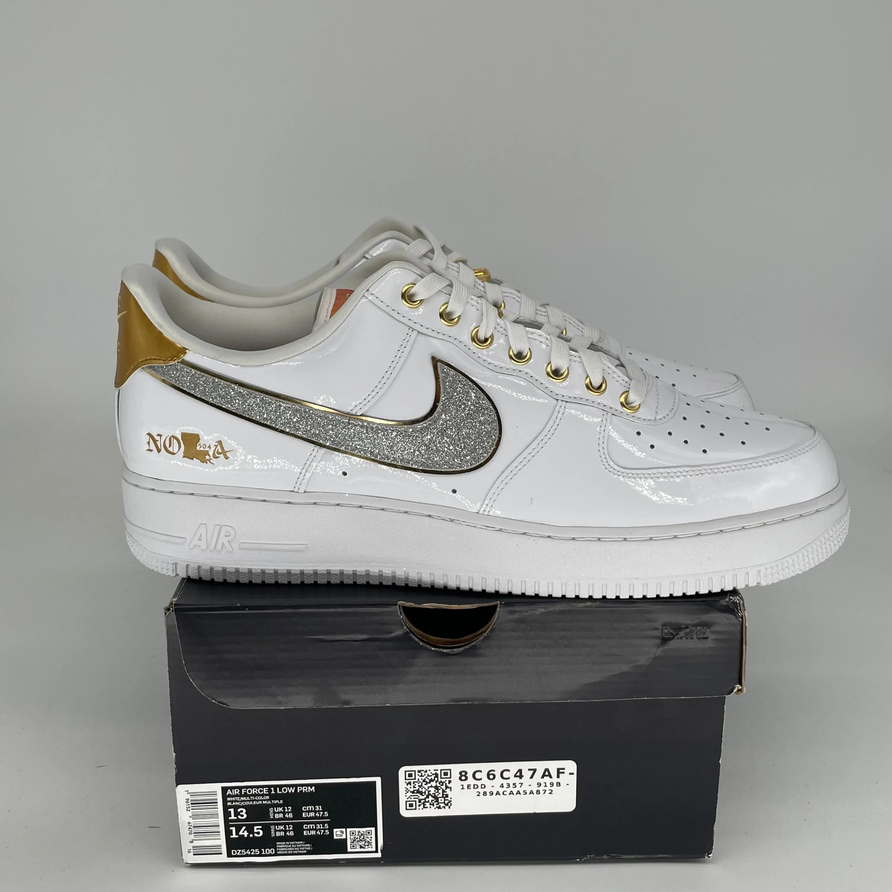 NIKE AIR FORCE 1 LOW NOLA SIZE 13 DZ5425-100
