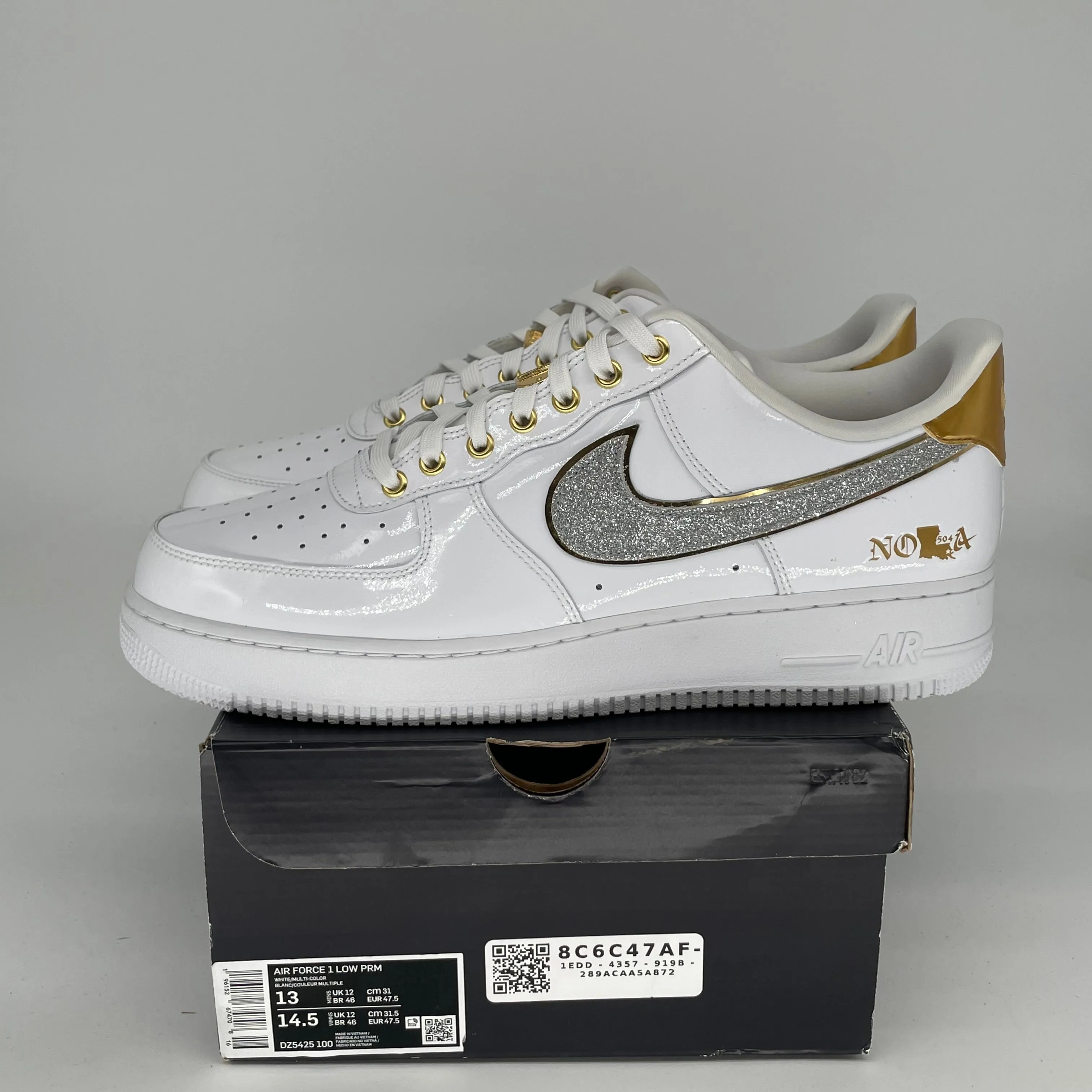 NIKE AIR FORCE 1 LOW NOLA SIZE 13 DZ5425-100
