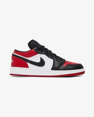 NIKE AIR JORDAN1 LOW BRED TOE GS
