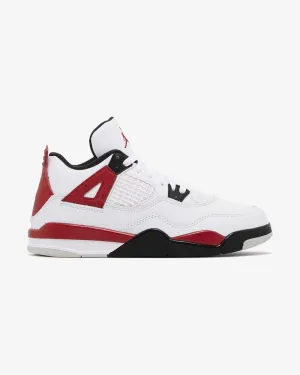 NIKE AIR JORDAN4 RETRO RED CEMENT PRESCHOOL (NEW)
