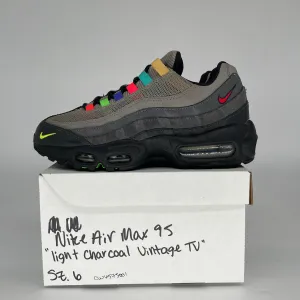 NIKE AIR MAX 95 LIGHT CHARCOAL VINTAGE TV SIZE 6 CQ6575-001