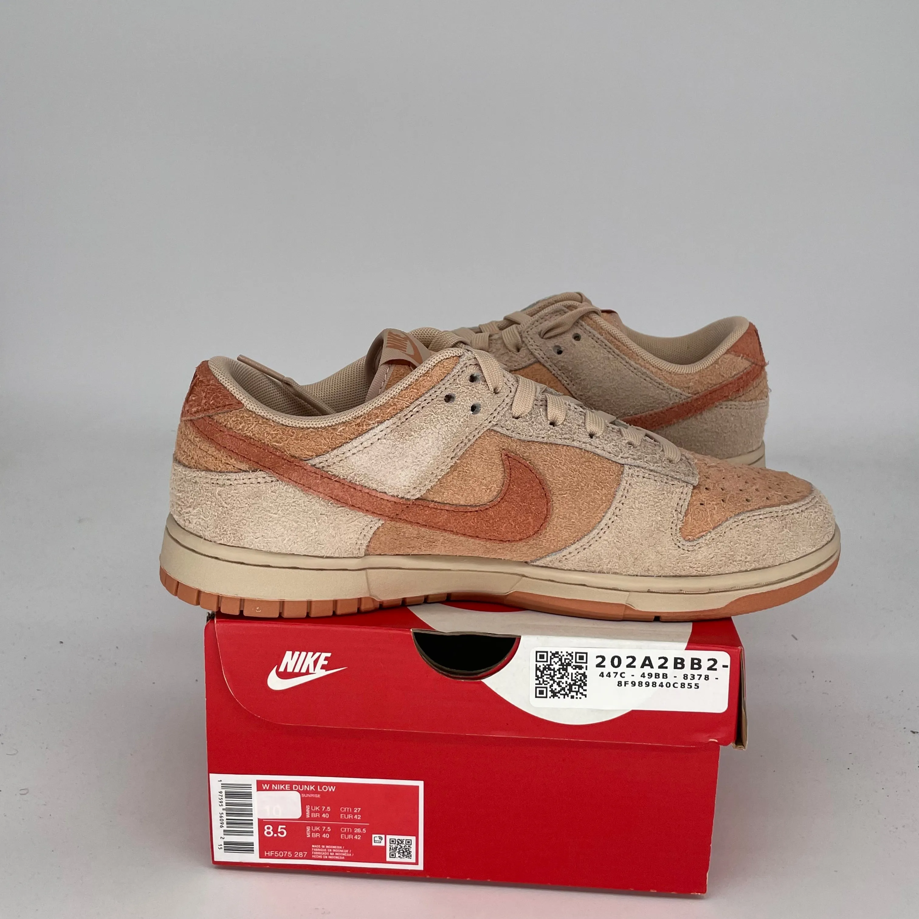 NIKE DUNK LOW BURNT SUNRISE W SIZE 8.5/10W HF5075-287