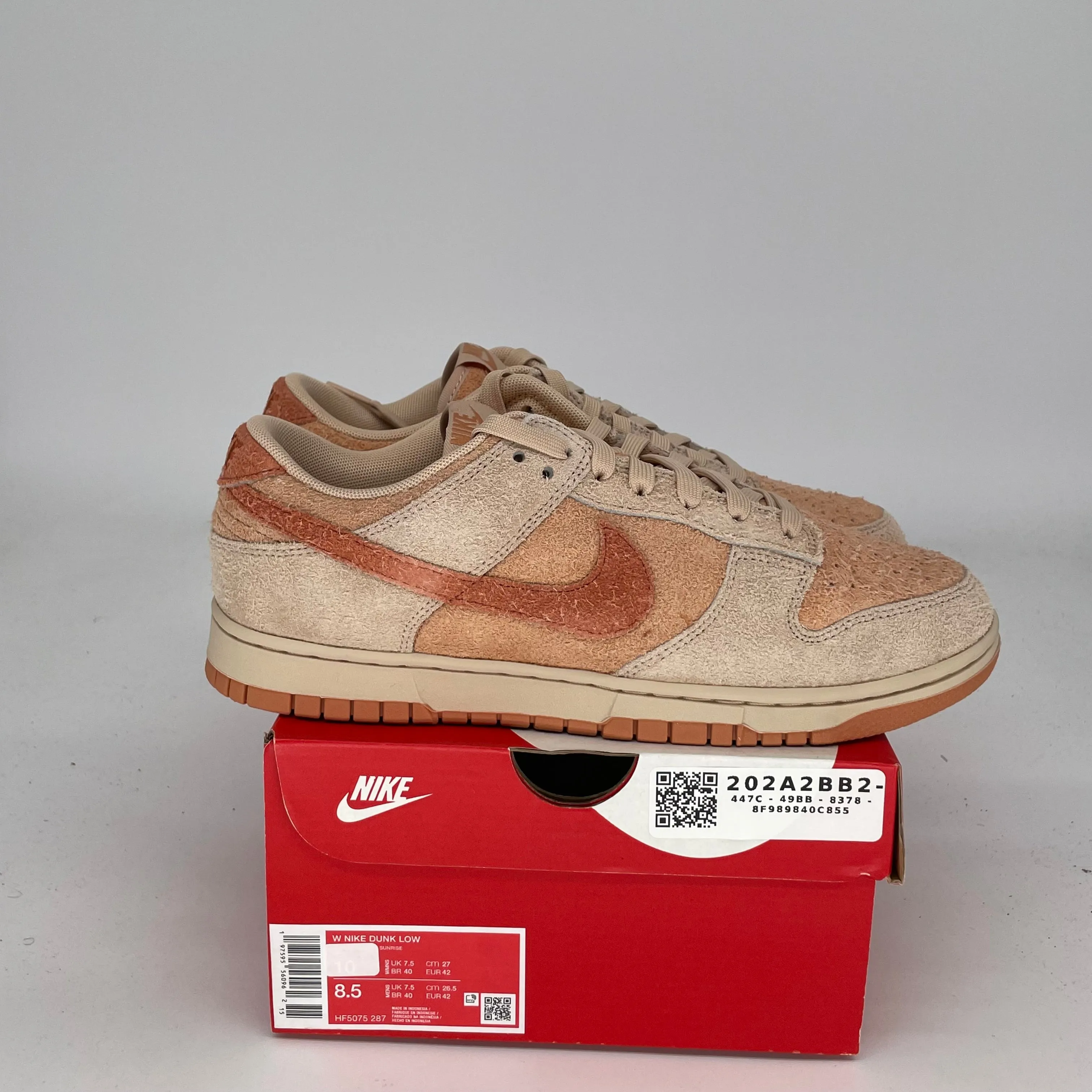 NIKE DUNK LOW BURNT SUNRISE W SIZE 8.5/10W HF5075-287