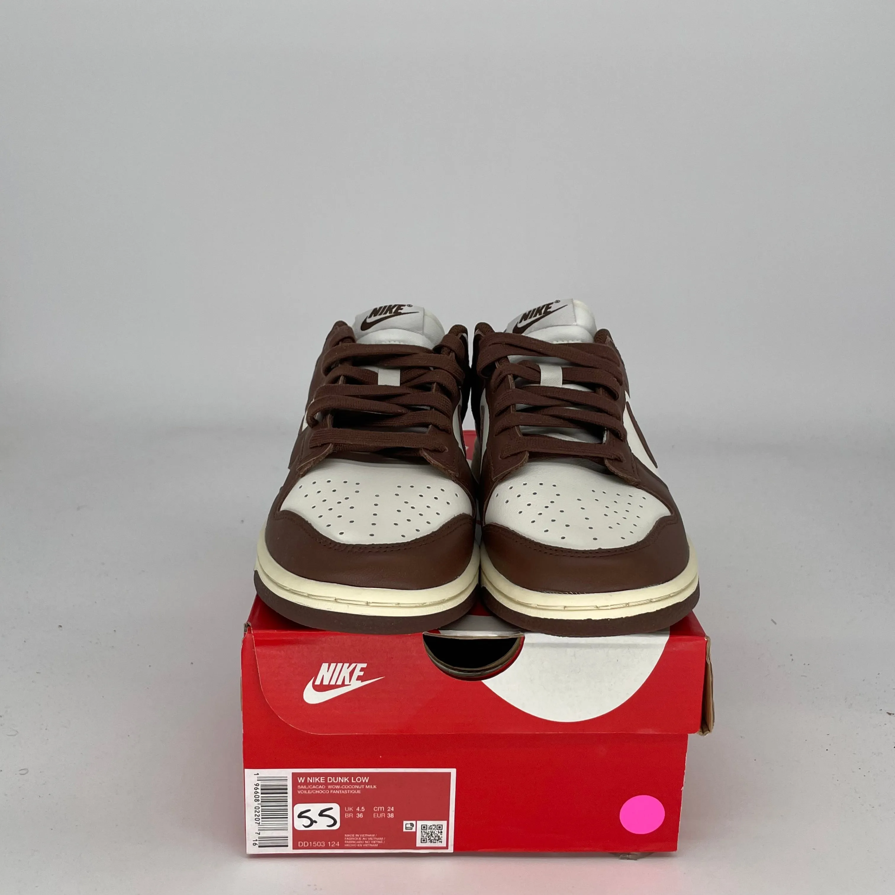 NIKE DUNK LOW CACAO WOW W SIZE 5.5/7W DD1503-124