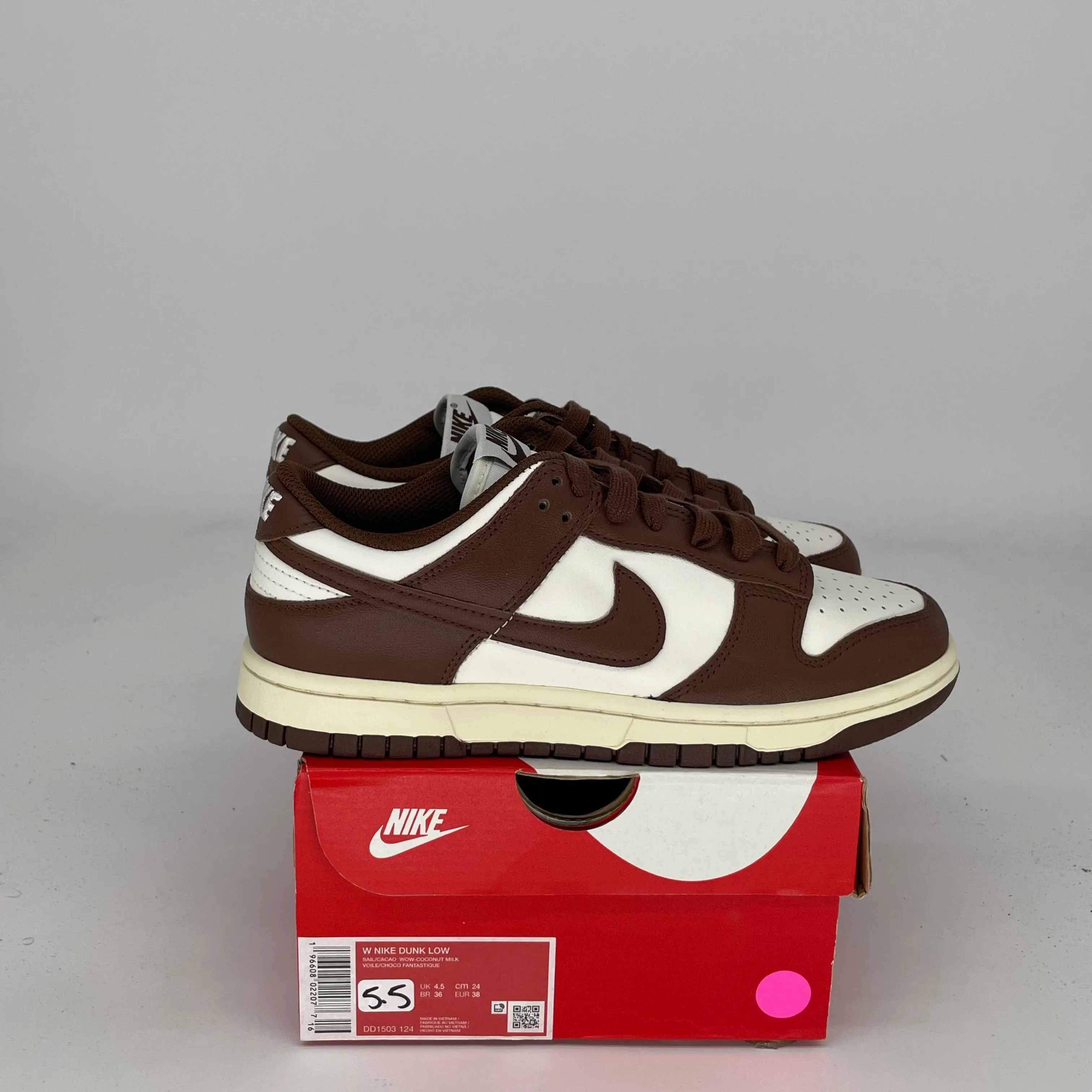 NIKE DUNK LOW CACAO WOW W SIZE 5.5/7W DD1503-124