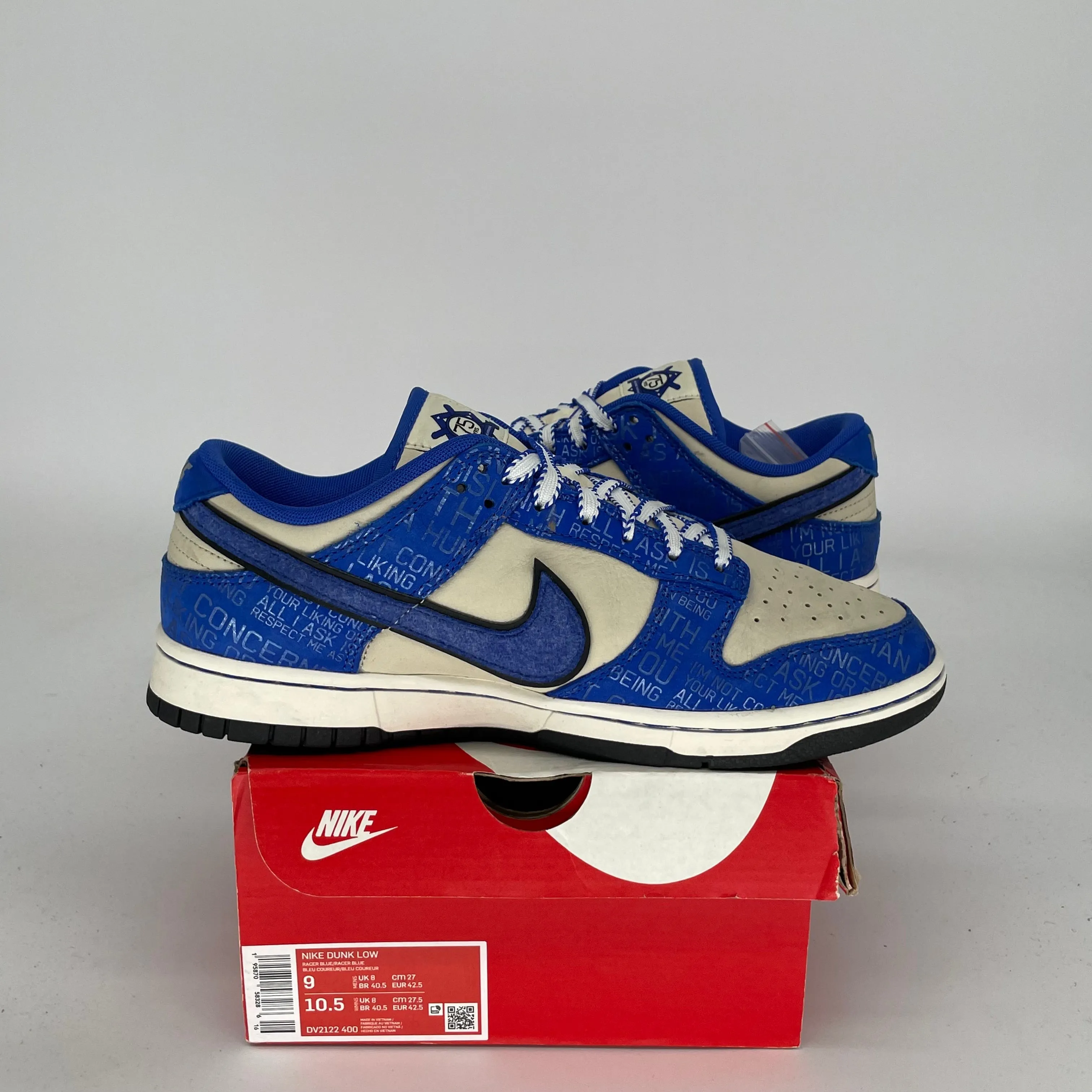 NIKE DUNK LOW JACKIE ROBINSON SIZE 9 DV2122-400