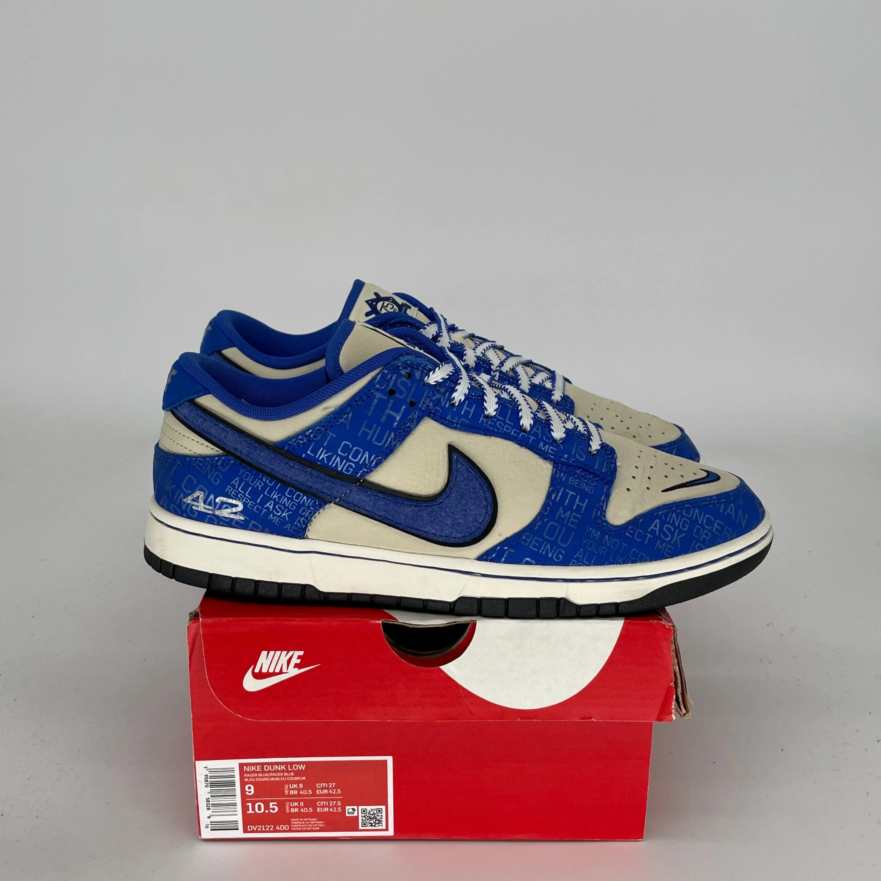 NIKE DUNK LOW JACKIE ROBINSON SIZE 9 DV2122-400