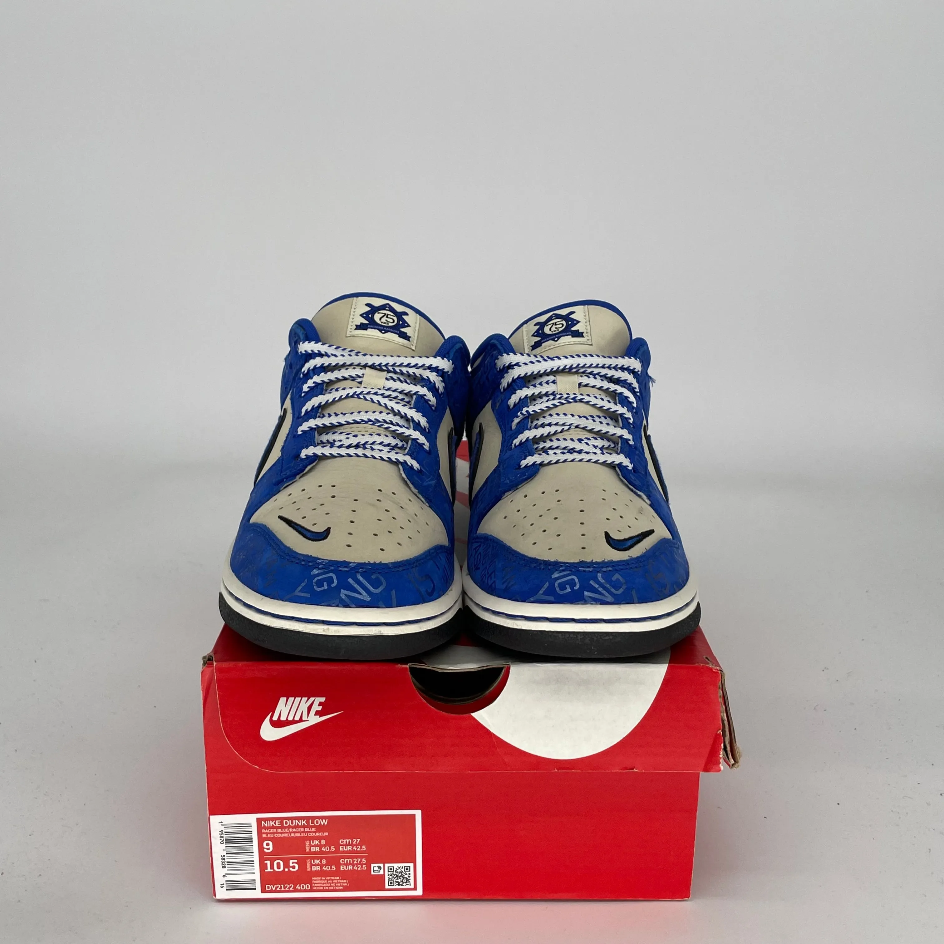 NIKE DUNK LOW JACKIE ROBINSON SIZE 9 DV2122-400
