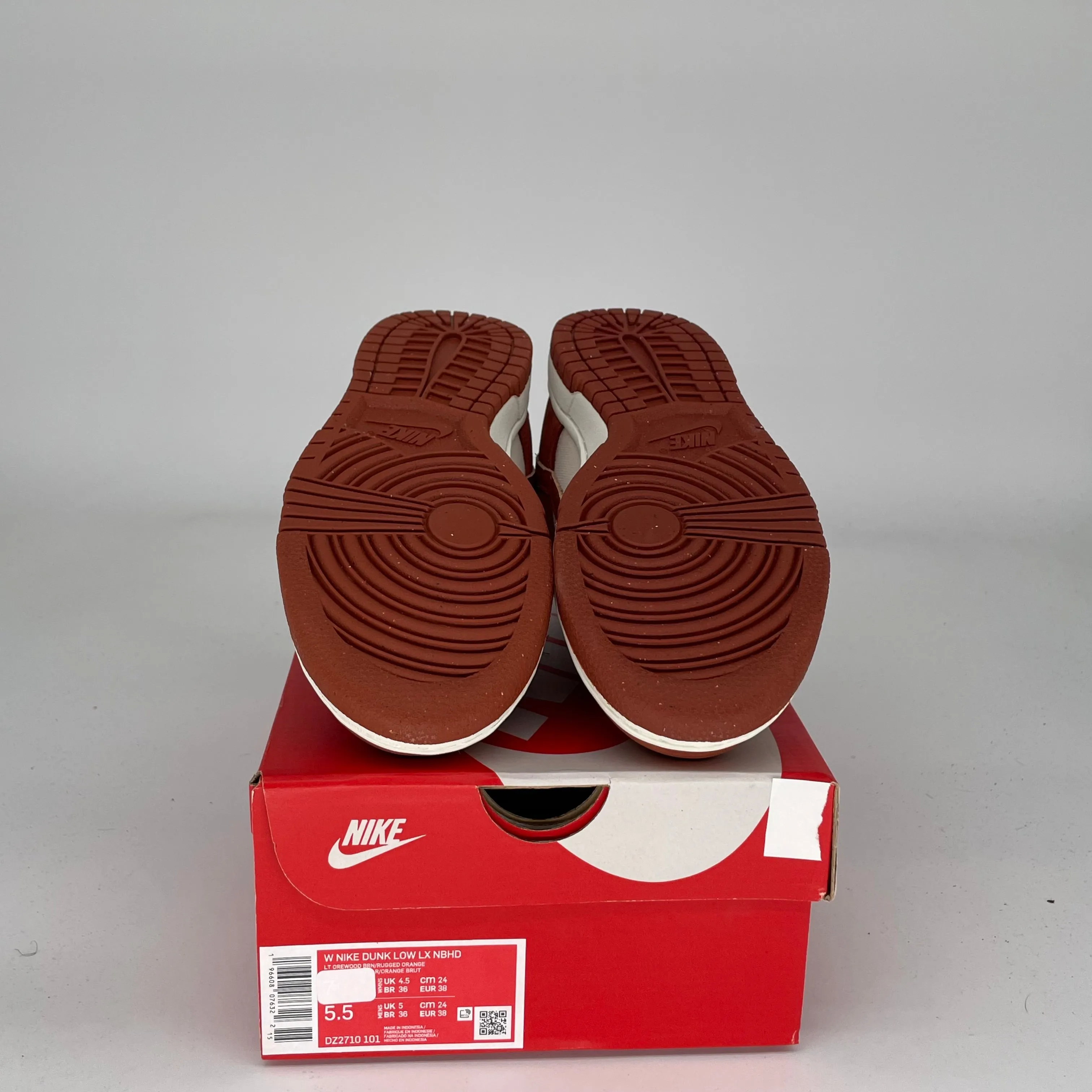 NIKE DUNK LOW LIGHT OREWOOD BROWN RUGGED ORANGE W SIZE 5.5/7W DZ2710-101