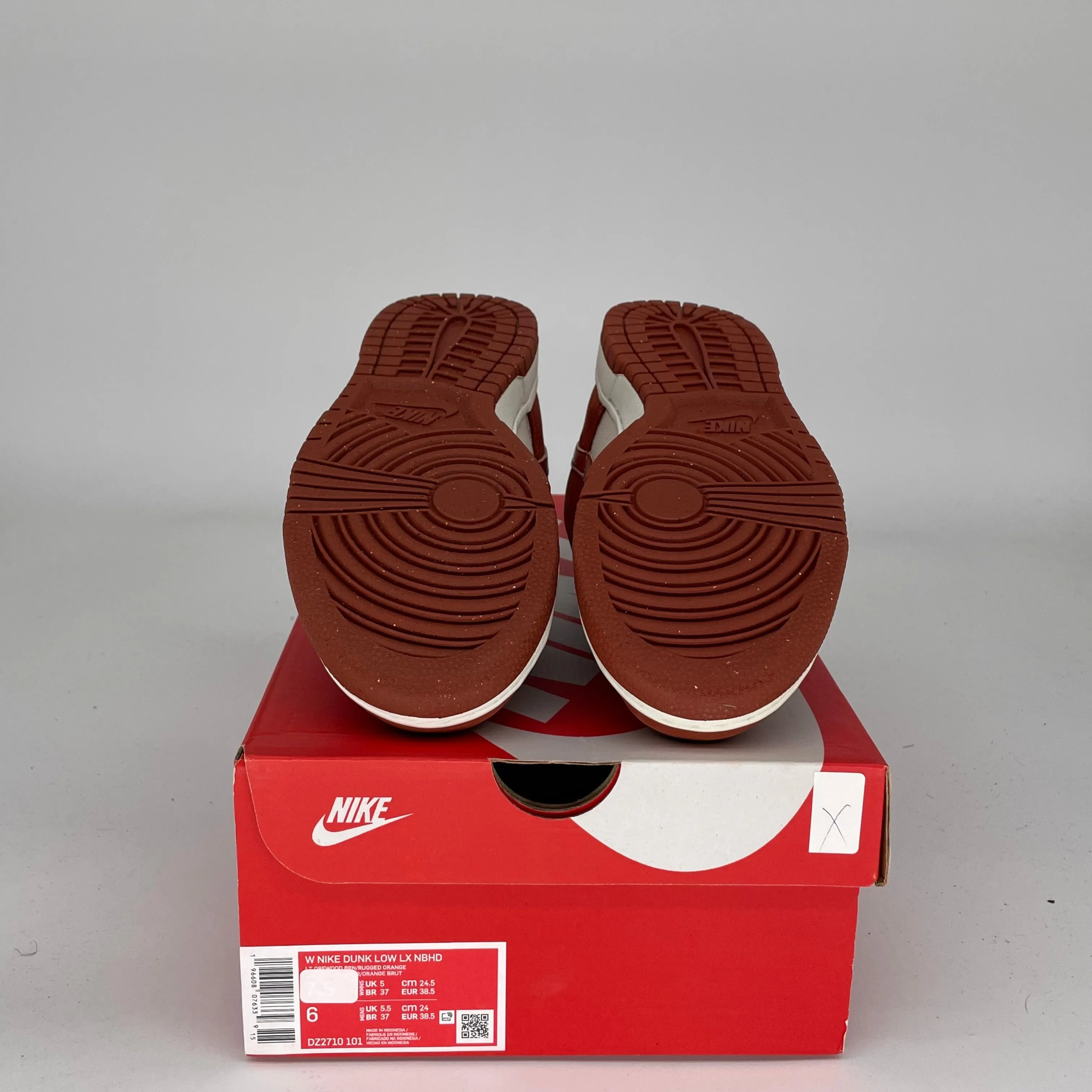 NIKE DUNK LOW LIGHT OREWOOD BROWN RUGGED ORANGE W SIZE 6/7.5W DZ2710-101