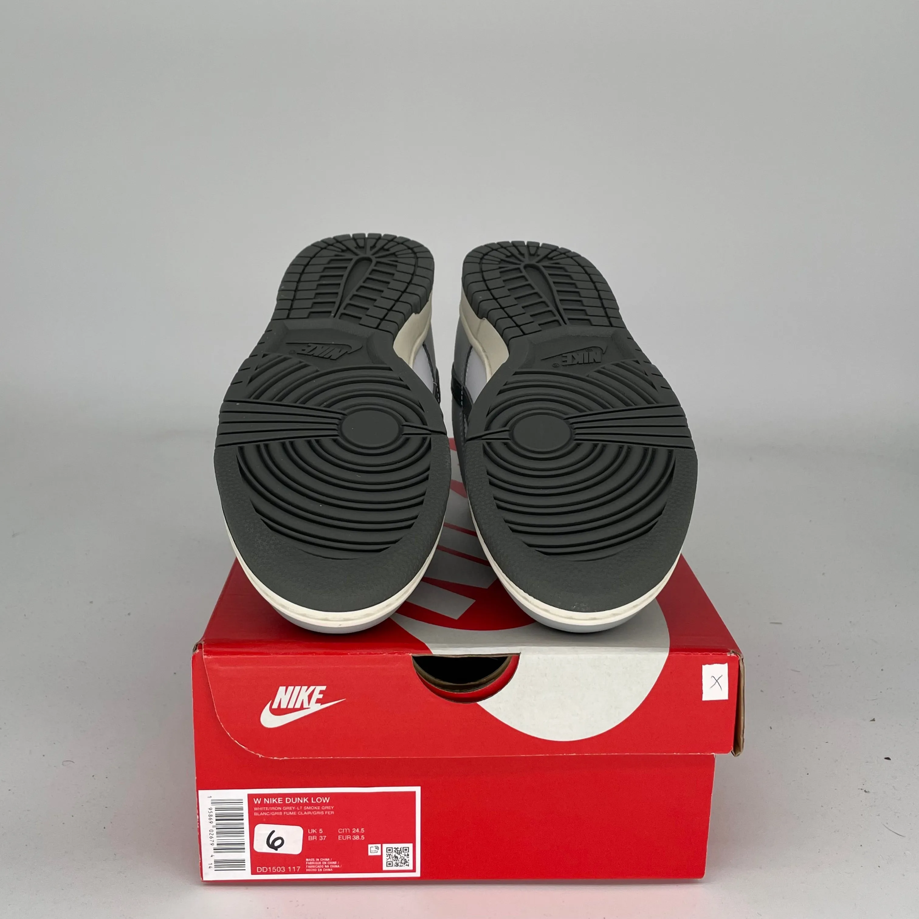 NIKE DUNK LOW LIGHT SMOKE GREY W SIZE 6/7.5W DD1503-117