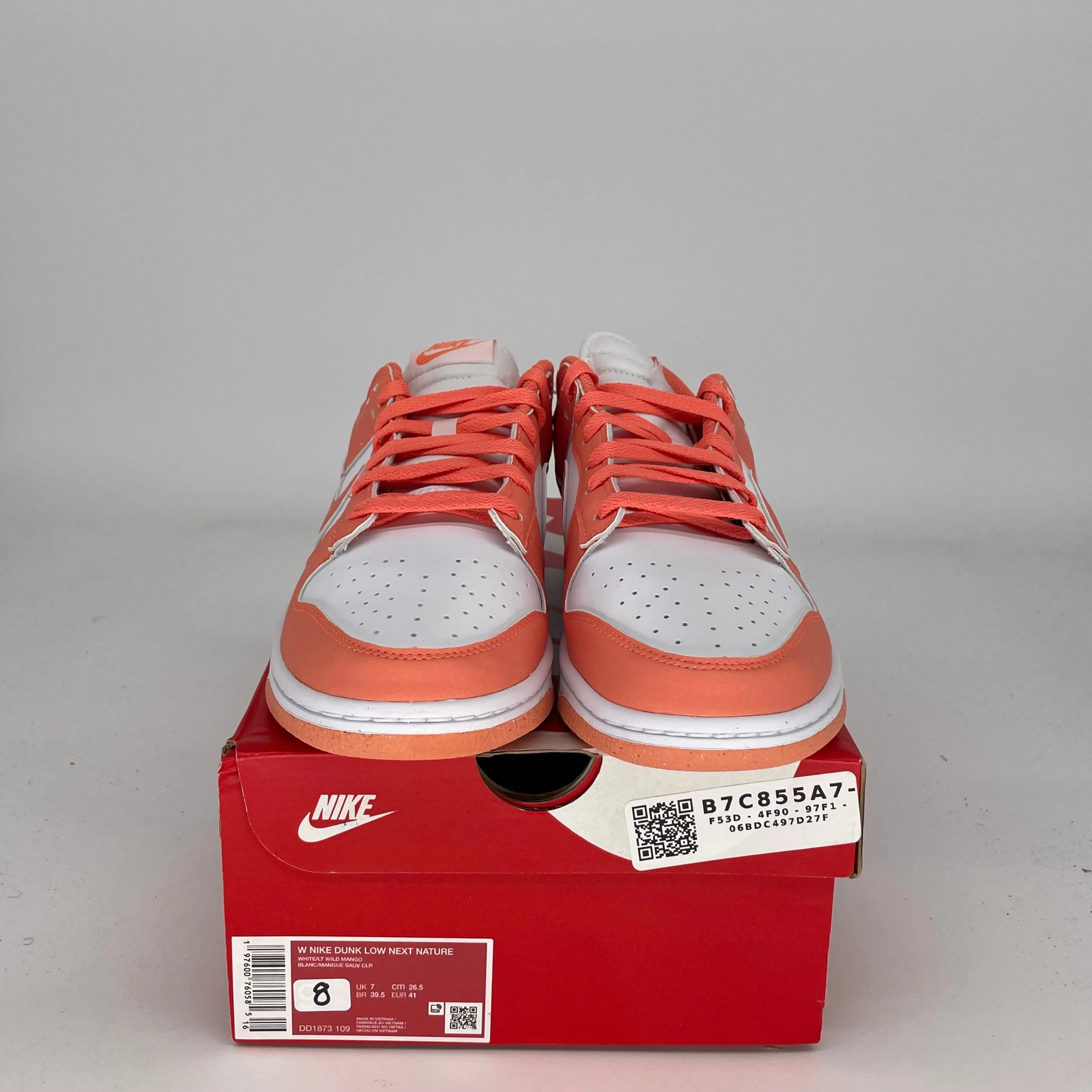 NIKE DUNK LOW LIGHT WILD MANGO W SIZE 8/9.5W DD1873-109