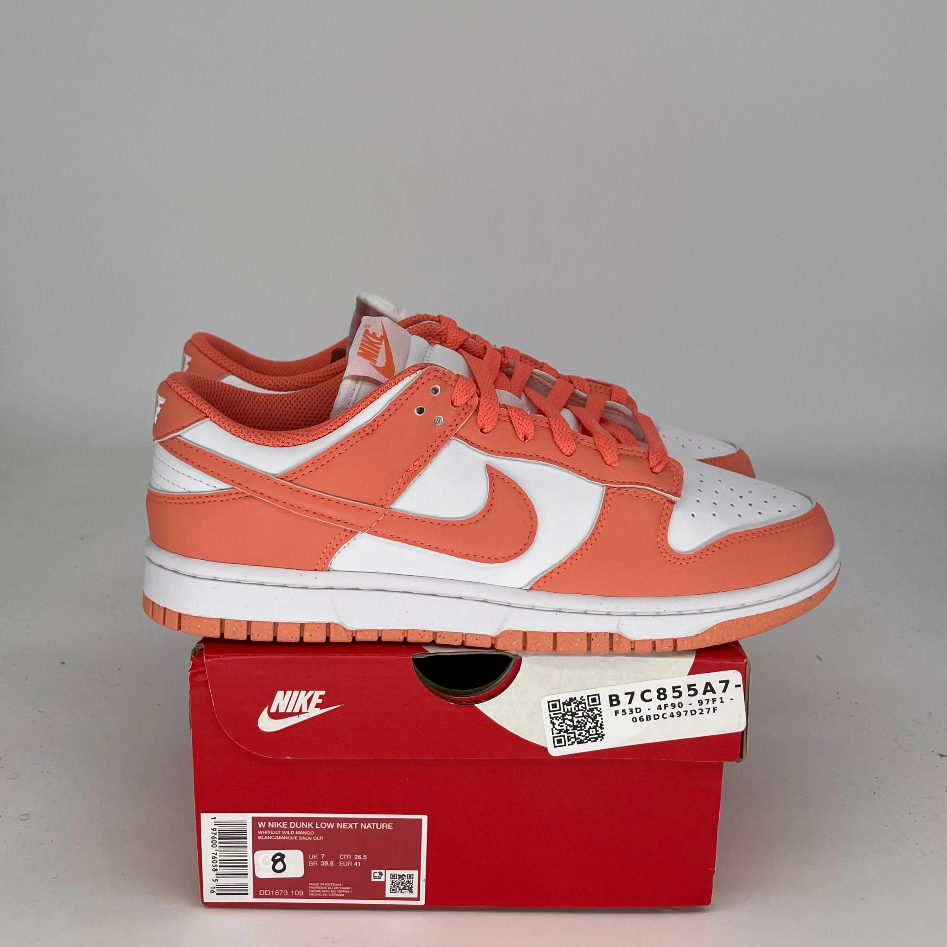 NIKE DUNK LOW LIGHT WILD MANGO W SIZE 8/9.5W DD1873-109