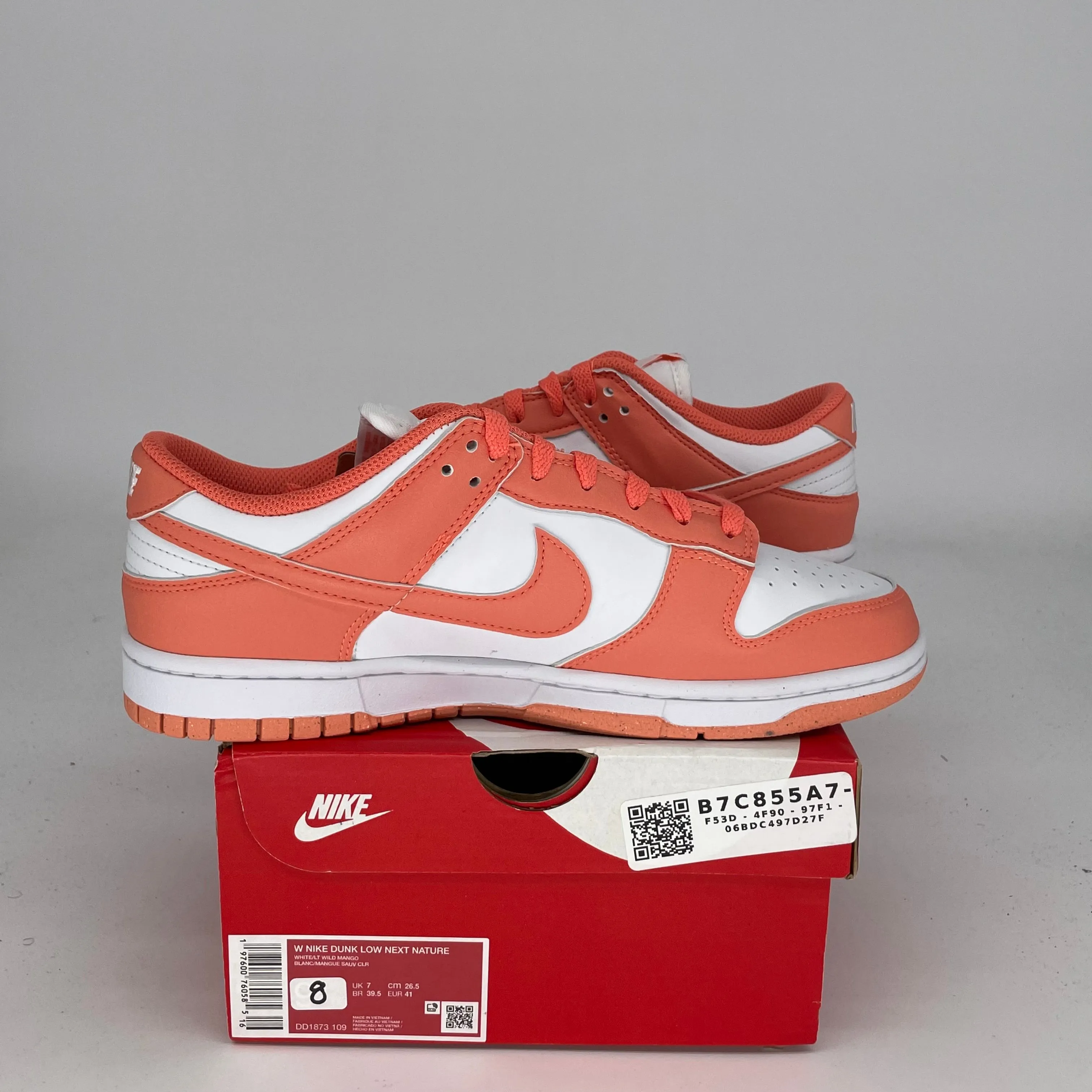 NIKE DUNK LOW LIGHT WILD MANGO W SIZE 8/9.5W DD1873-109
