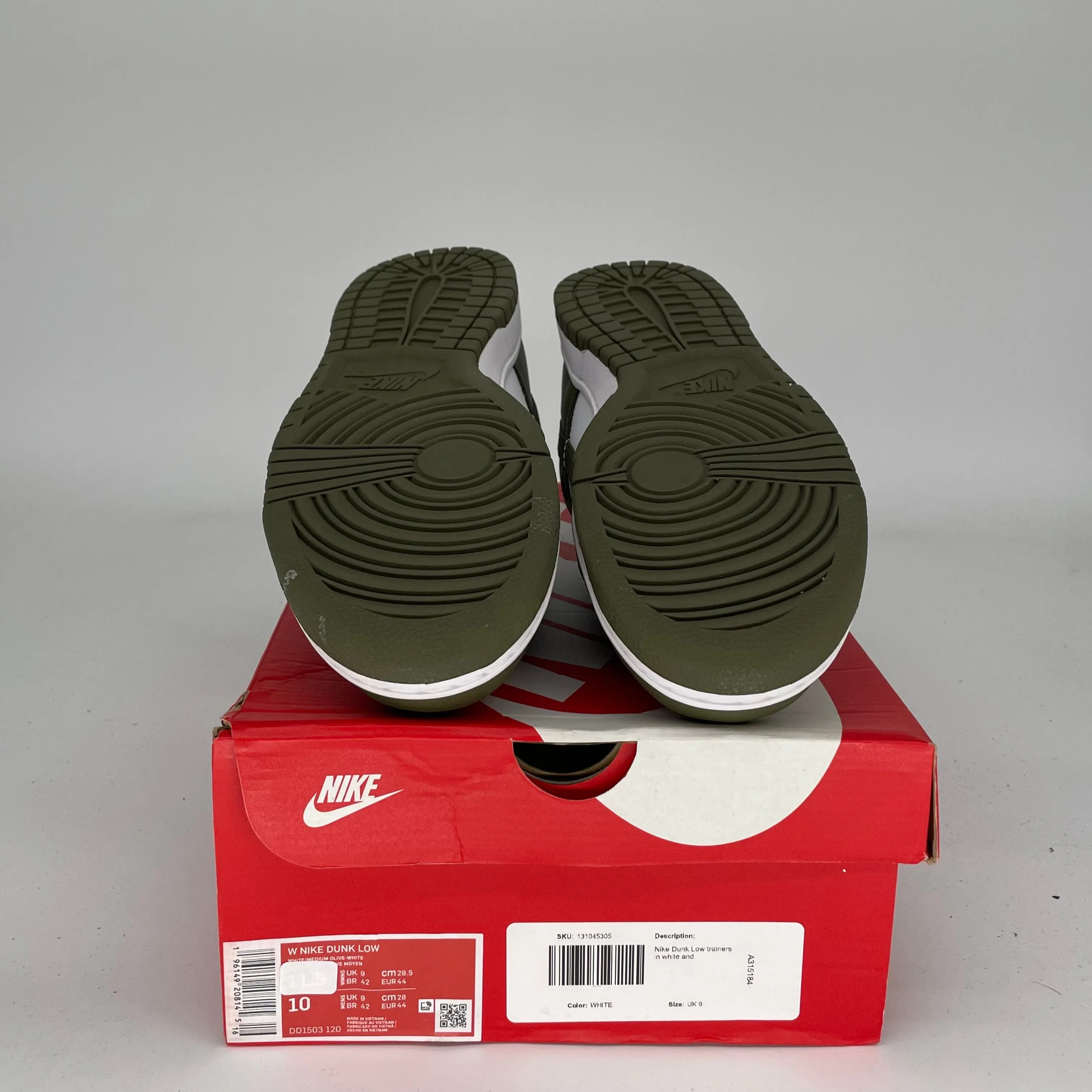 NIKE DUNK LOW MEDIUM OLIVE W SIZE 10/11.5W DD1503-120
