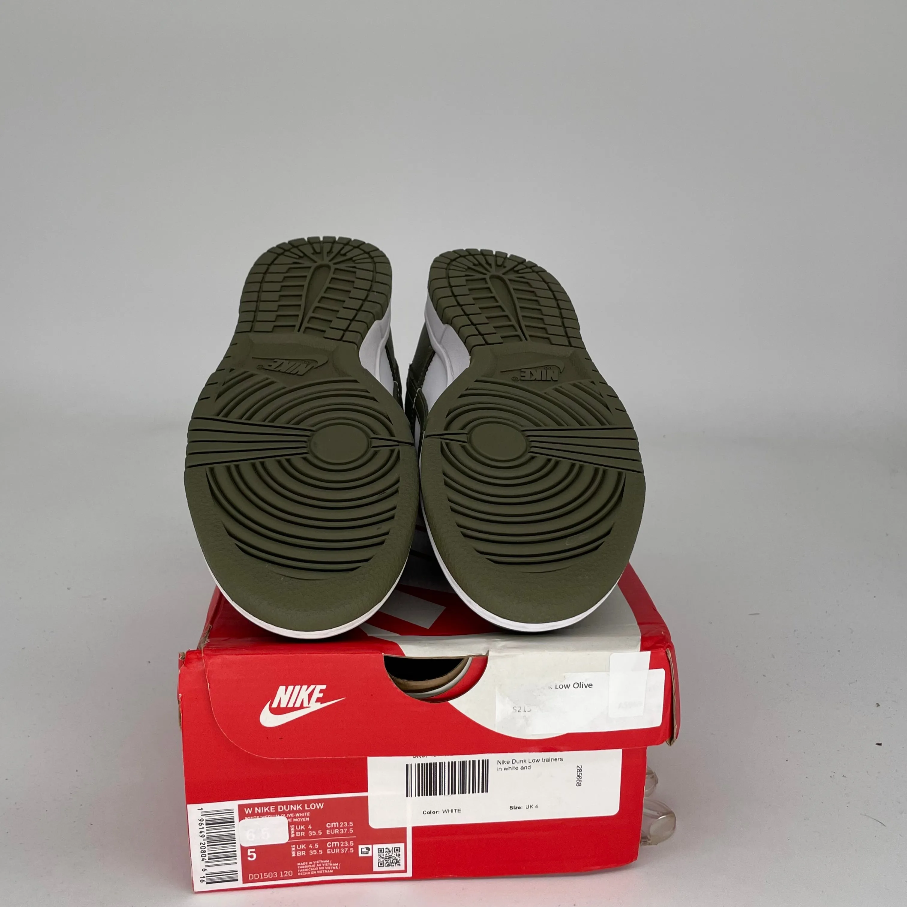 NIKE DUNK LOW MEDIUM OLIVE W SIZE 5/6.5W DD1503-120