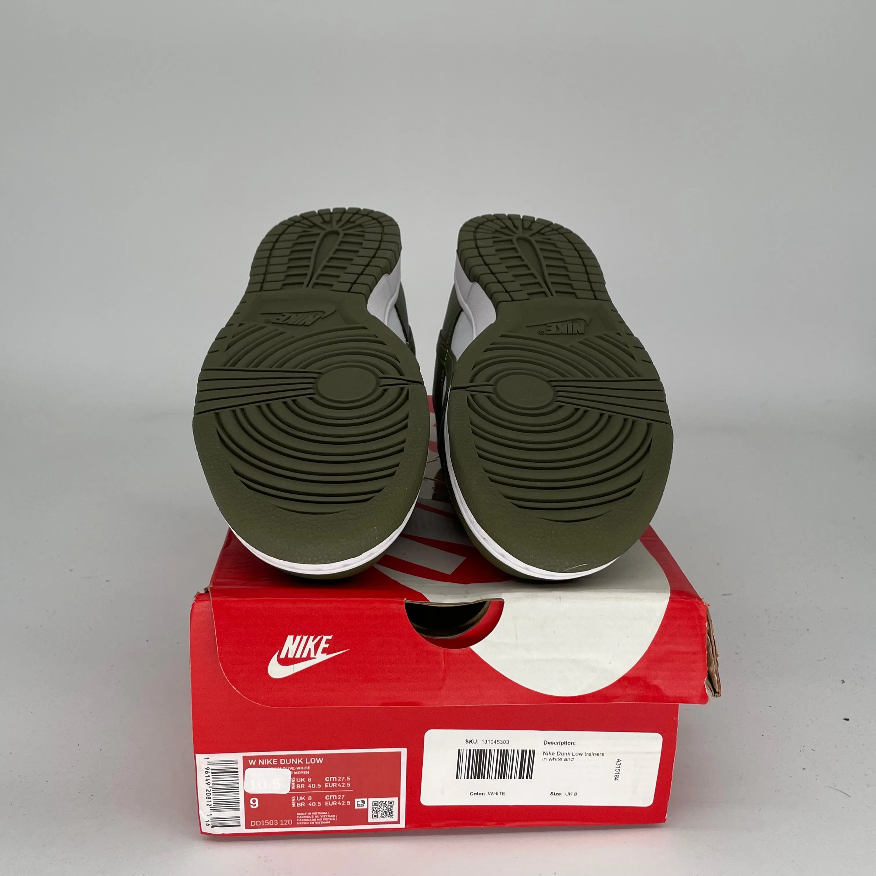 NIKE DUNK LOW MEDIUM OLIVE W SIZE 9/10.5W DD1503-120