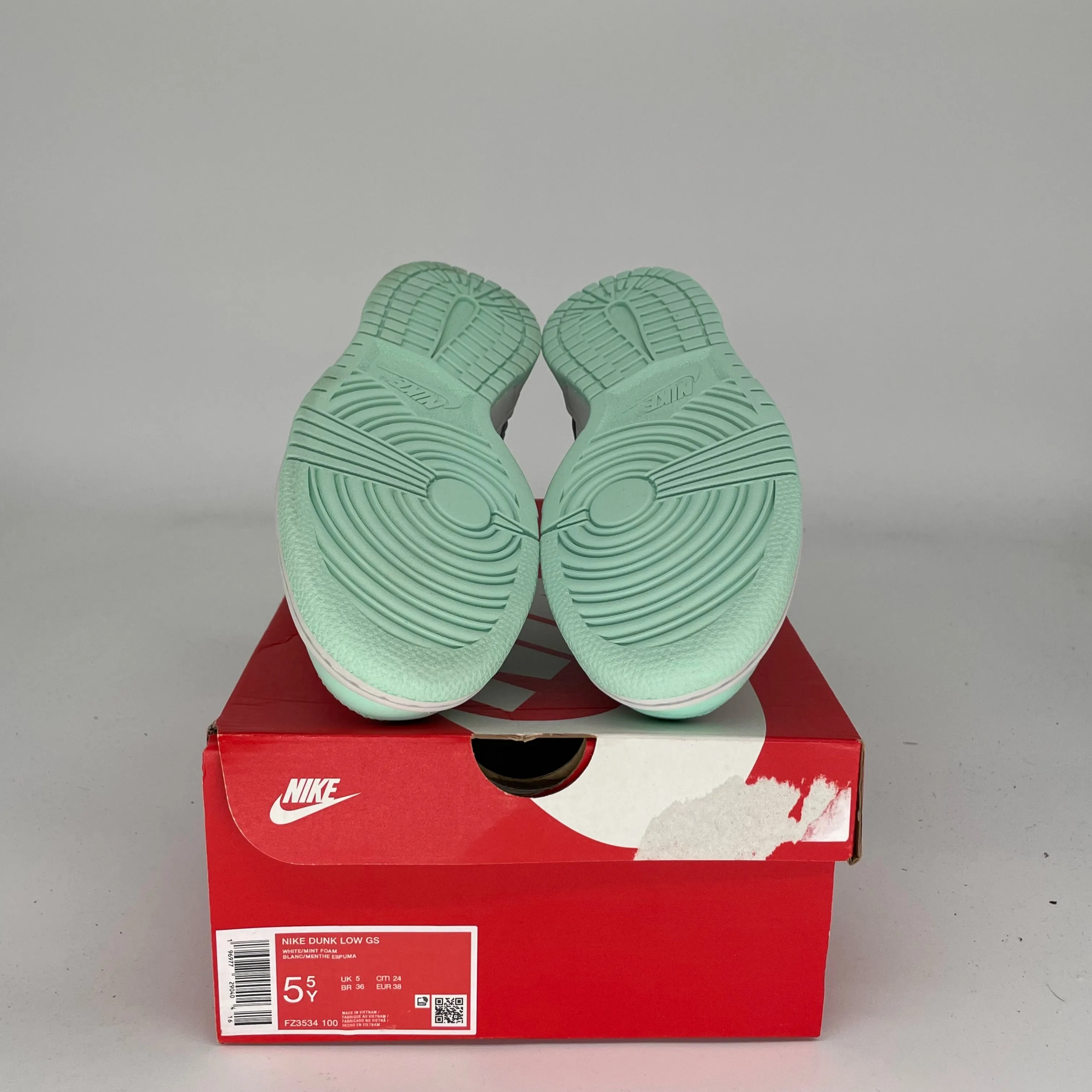 NIKE DUNK LOW MINT FOAM SIZE 5.5Y FZ3534-100