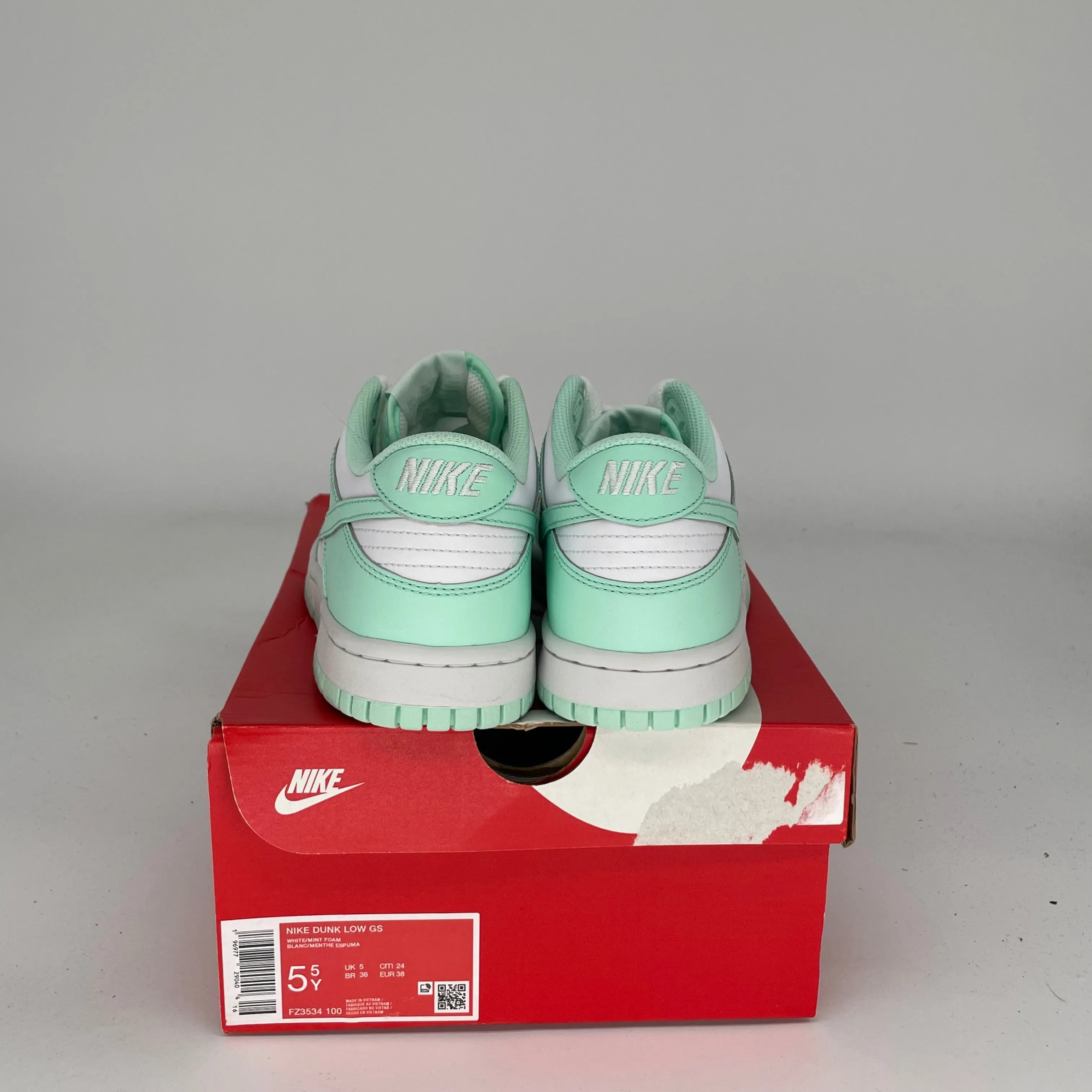 NIKE DUNK LOW MINT FOAM SIZE 5.5Y FZ3534-100