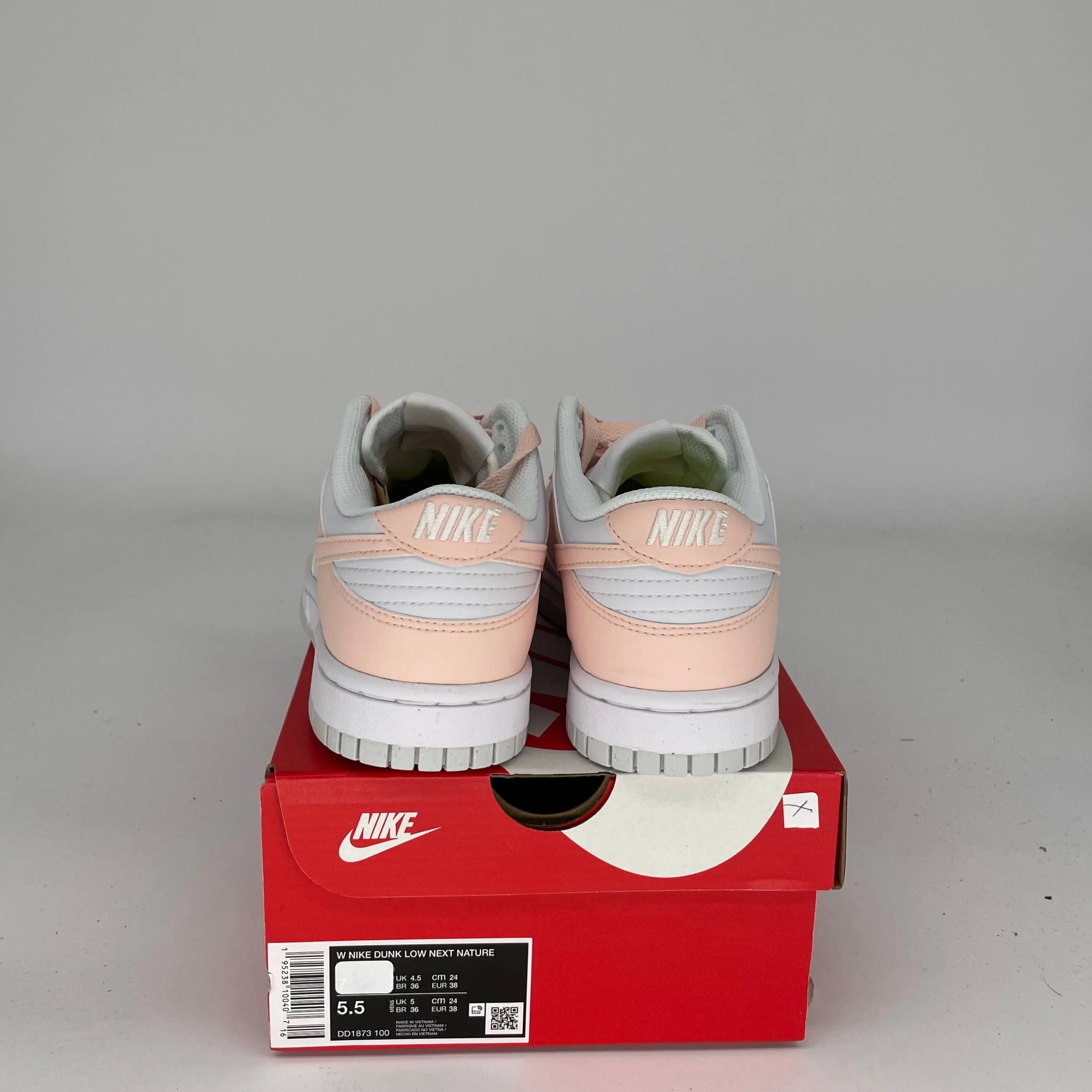 NIKE DUNK LOW NEXT NATURE PALE CORAL W SIZE 5.5/7W DD1873-100