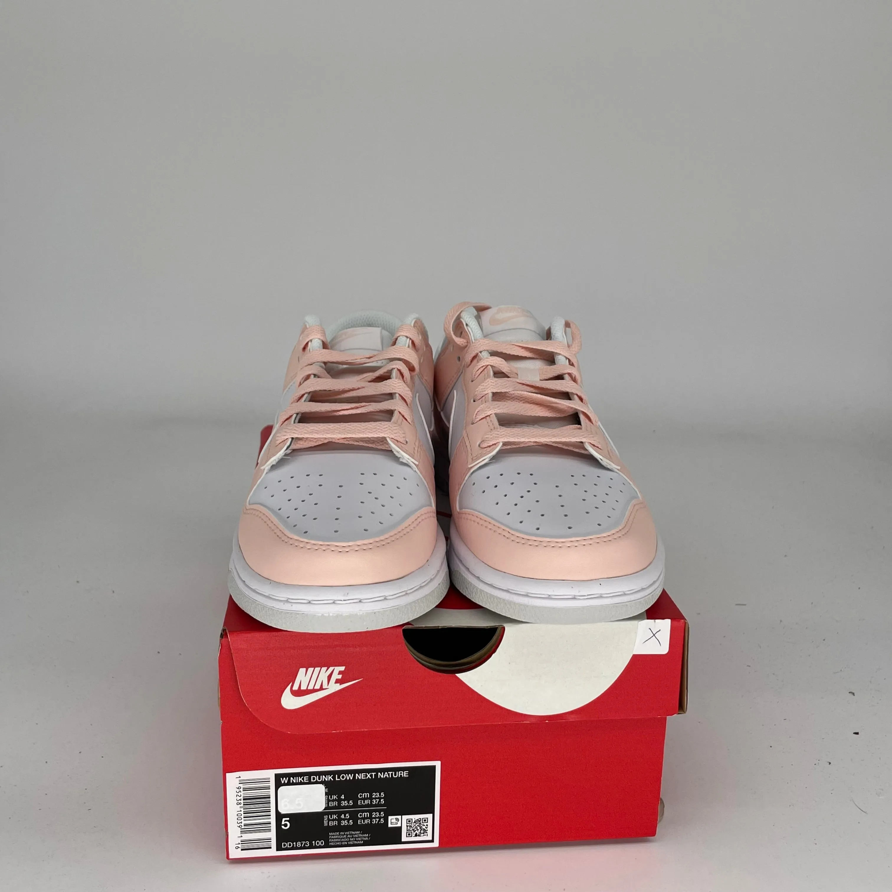 NIKE DUNK LOW NEXT NATURE PALE CORAL W SIZE 5/6.5W DD1873-100
