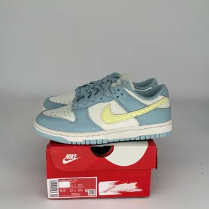 NIKE DUNK LOW OCEAN BLISS CITRON TINT W SIZE 5.5/7W DD1503-123