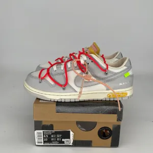 NIKE DUNK LOW OFF WHITE LOT 6 SIZE 8.5 DM1602-110