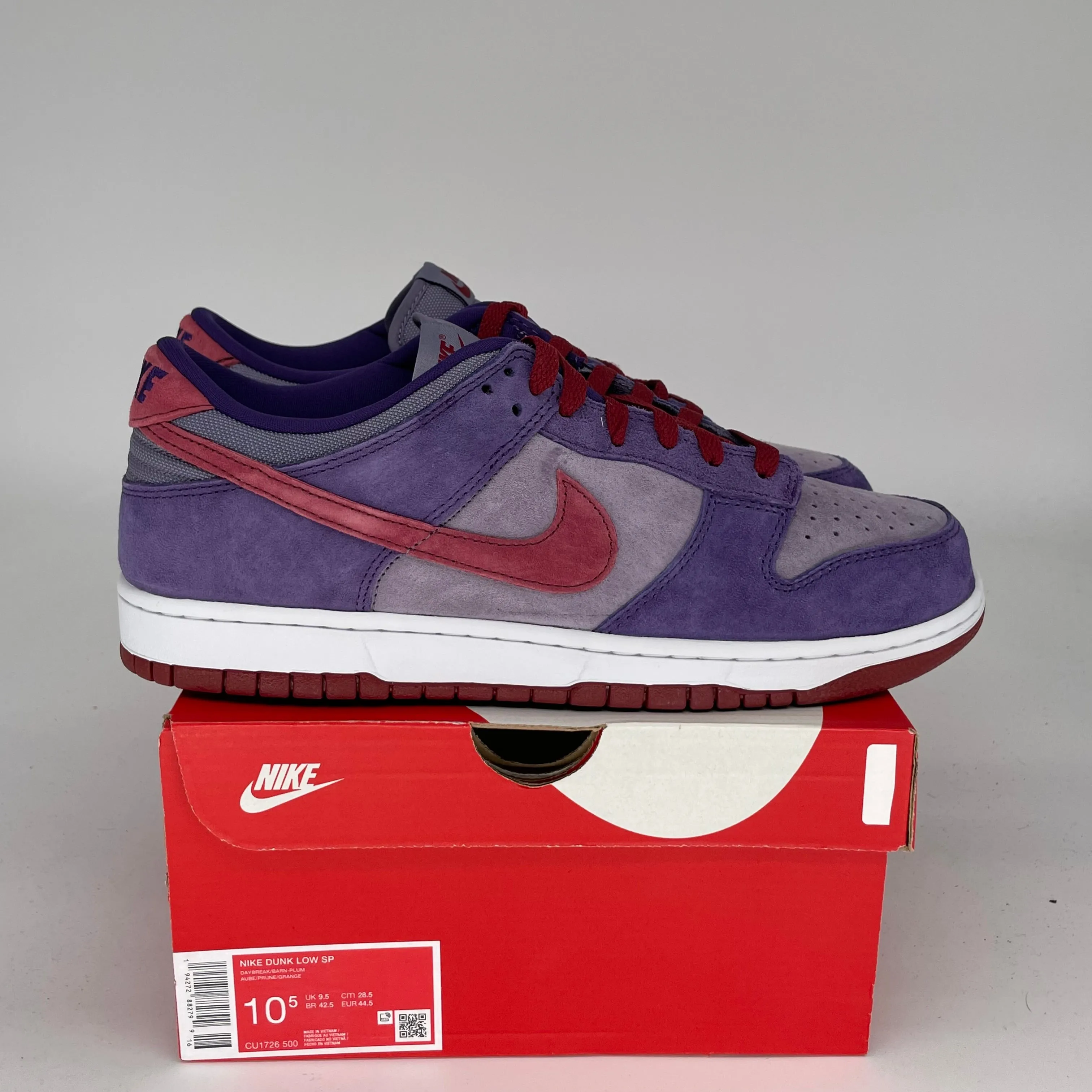 NIKE DUNK LOW PLUM SIZE 10.5 CU1726-500