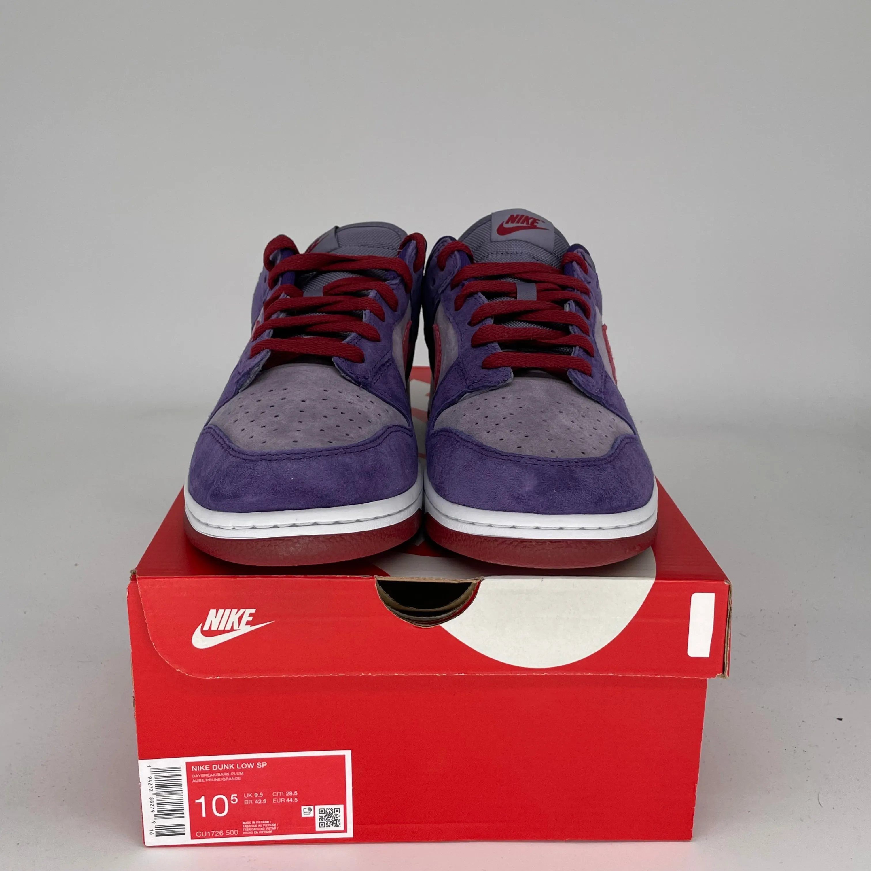 NIKE DUNK LOW PLUM SIZE 10.5 CU1726-500