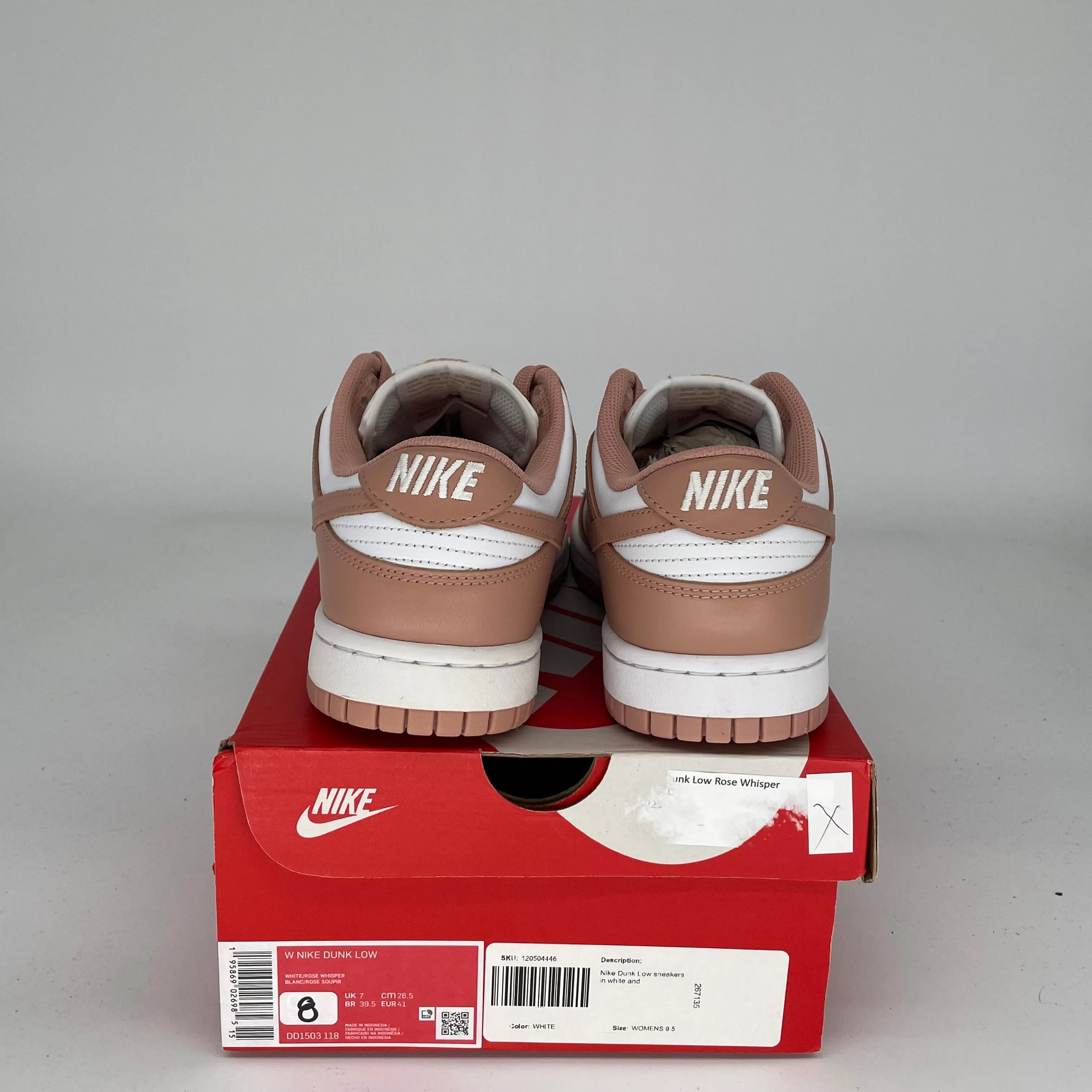 NIKE DUNK LOW ROSE WHISPER W SIZE 8/9.5W DD1503-118