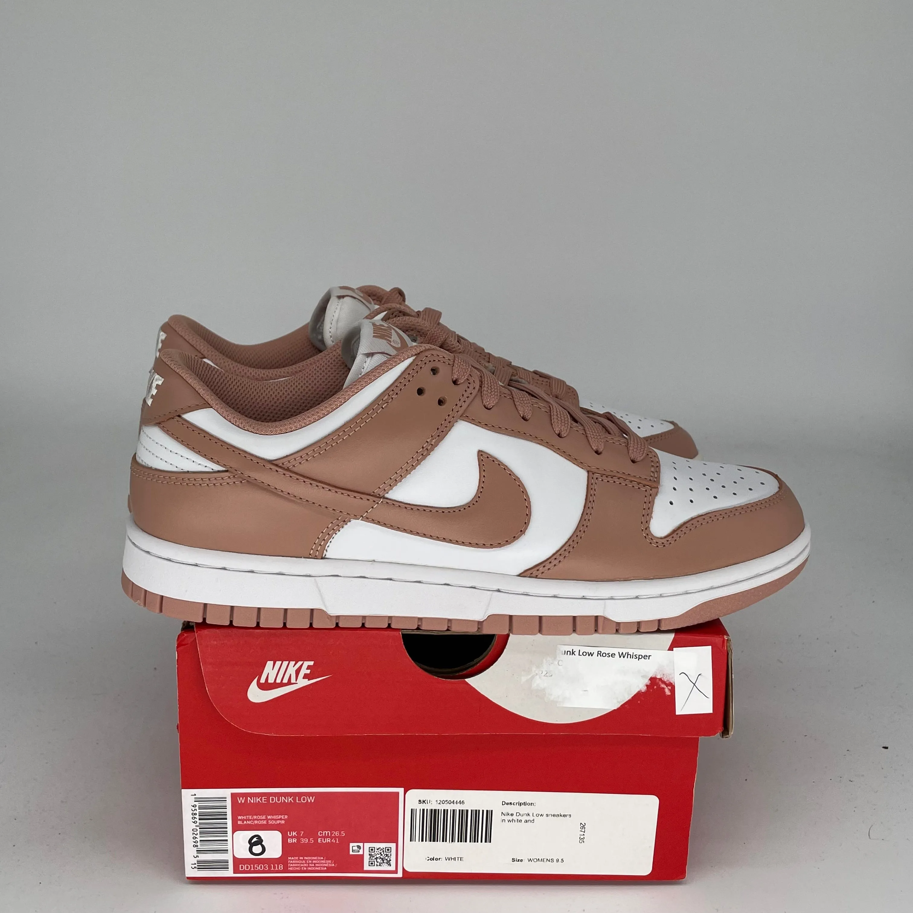 NIKE DUNK LOW ROSE WHISPER W SIZE 8/9.5W DD1503-118