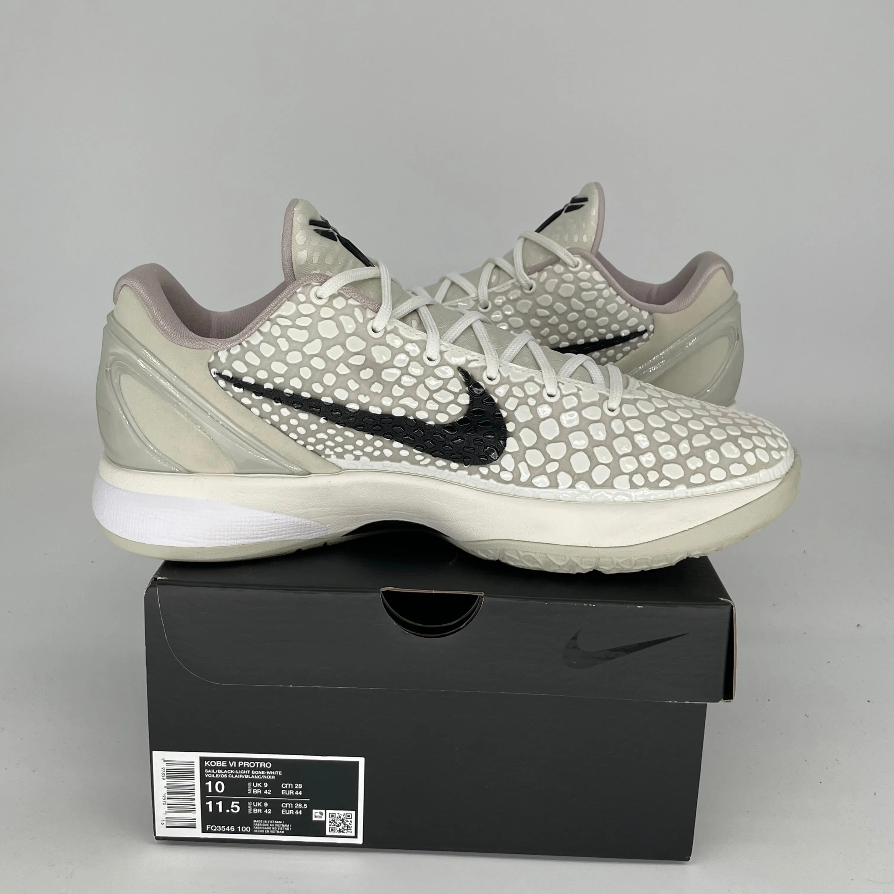 NIKE KOBE 6 SAIL ALL STAR SIZE 10 FQ3546-100