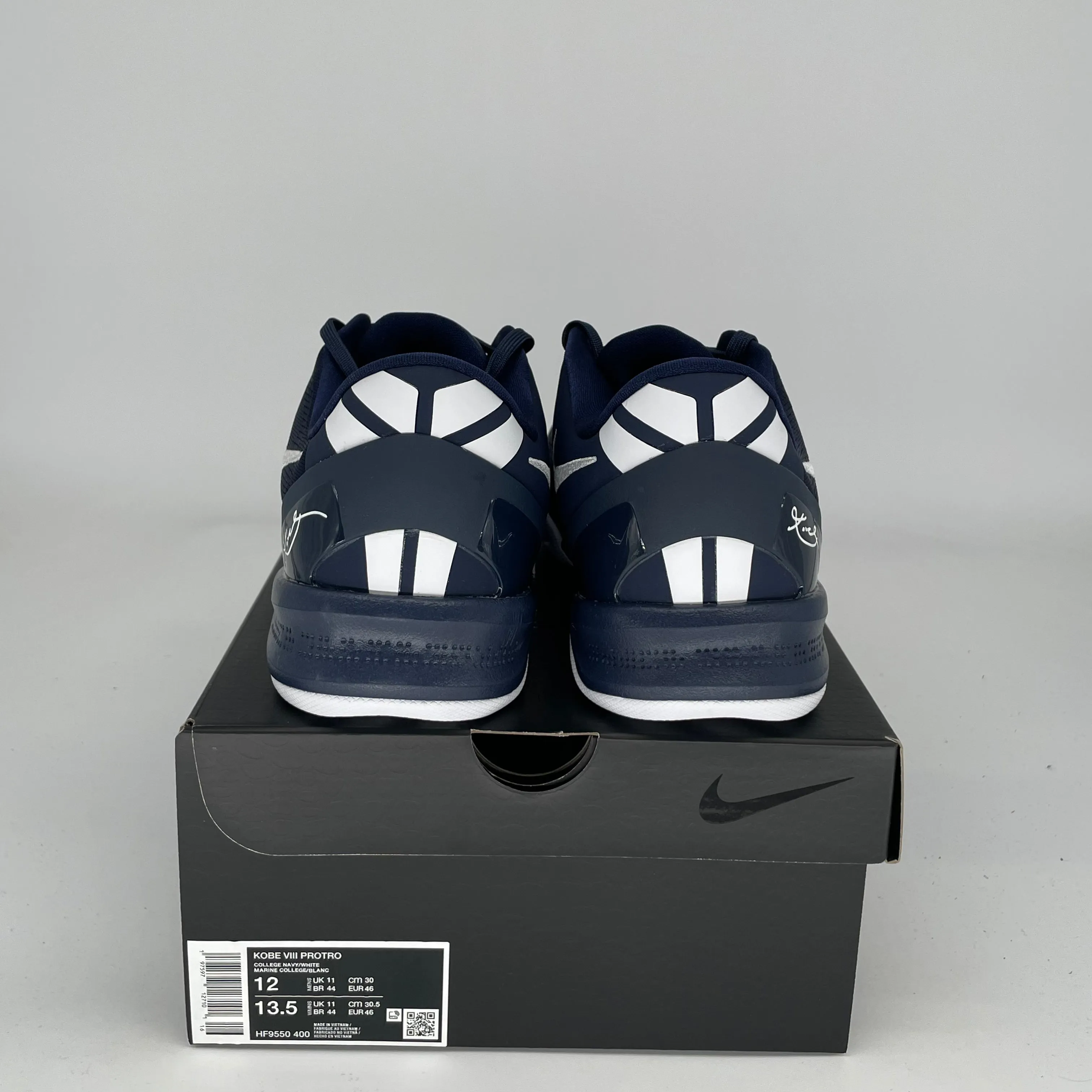 NIKE KOBE 8 COLLEGE NAVY SIZE 12 HF9550-400