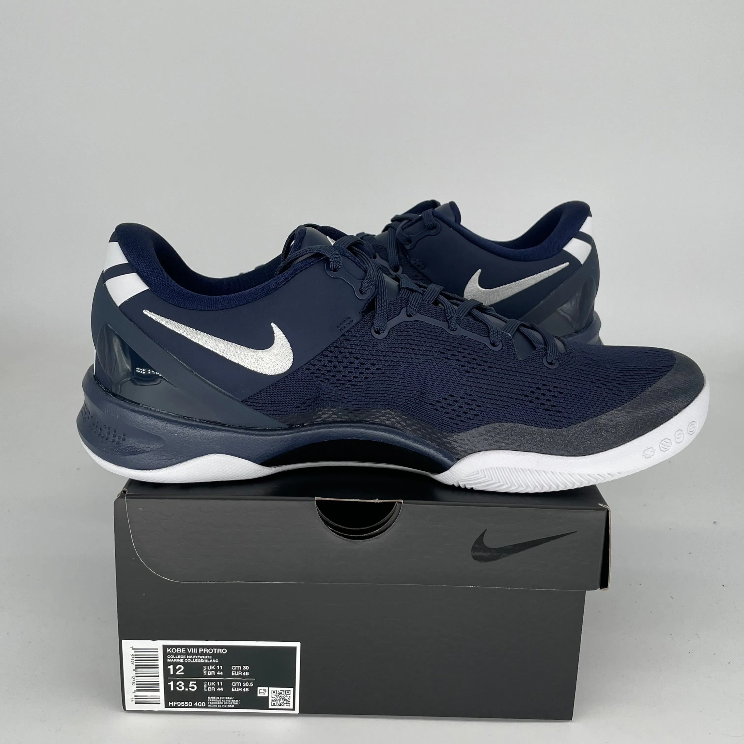 NIKE KOBE 8 COLLEGE NAVY SIZE 12 HF9550-400