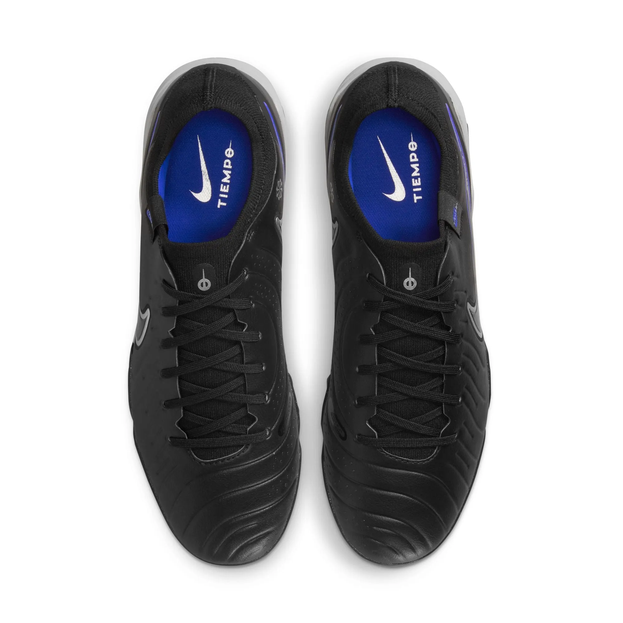 Nike React Legend 10 Pro TF Turf Soccer Shoe - Black/ Chrome - Hyper Royal