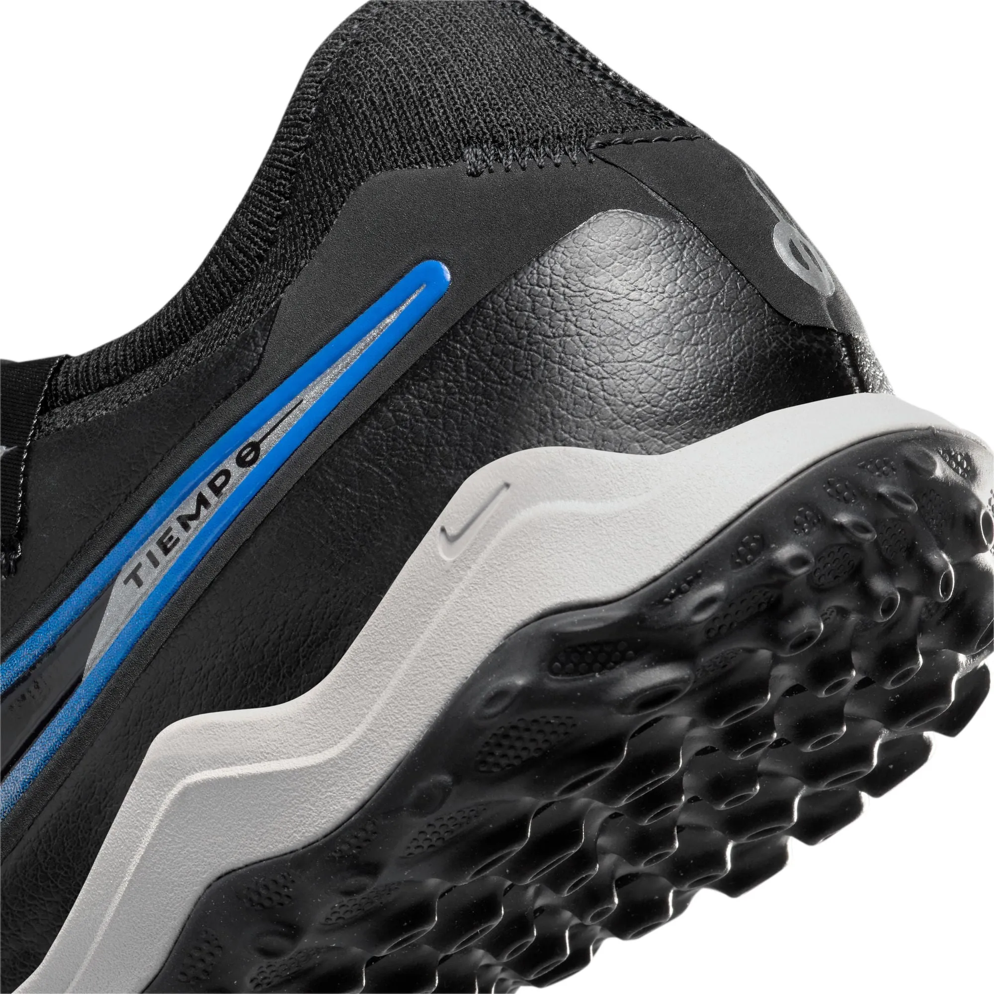 Nike React Legend 10 Pro TF Turf Soccer Shoe - Black/ Chrome - Hyper Royal