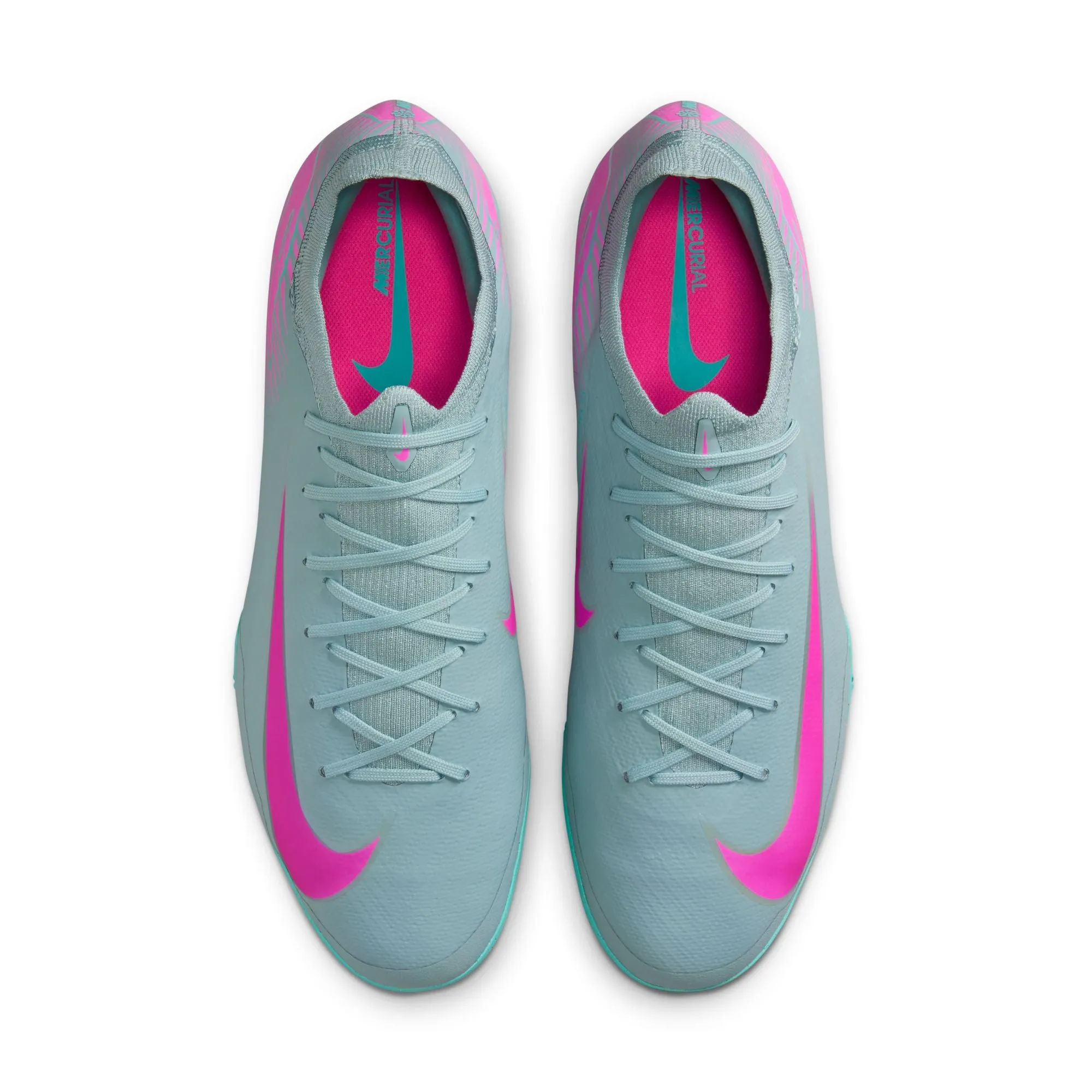 Nike Zoom Mercurial Vapor 16 Pro TF Turf Soccer Shoes - Ocean Cube/ Pink Blast